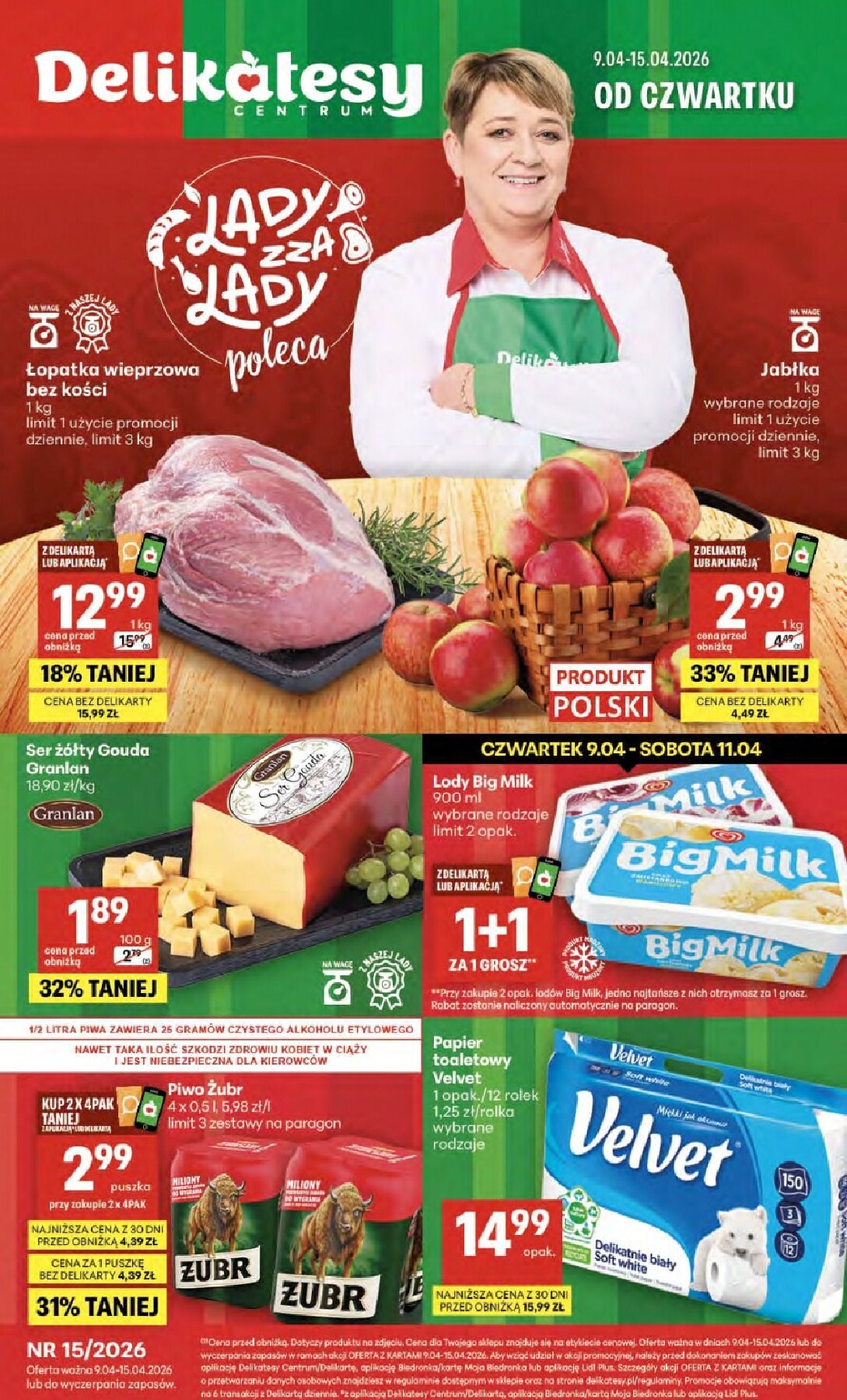 delikatesy-centrum - Nowa gazetka Delikatesy Centrum ważna od 09.04.2026 do 15.04.2026 - page: 1