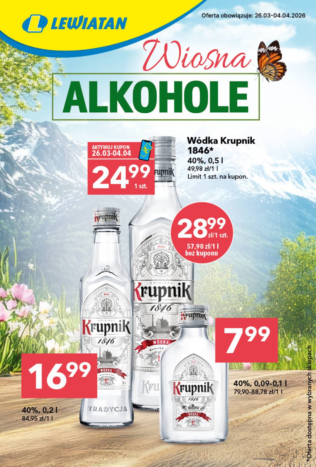 lewiatan - Gazetka Lewiatan - Alkohole - ważna od 26.03.2026 do 04.04.2026
