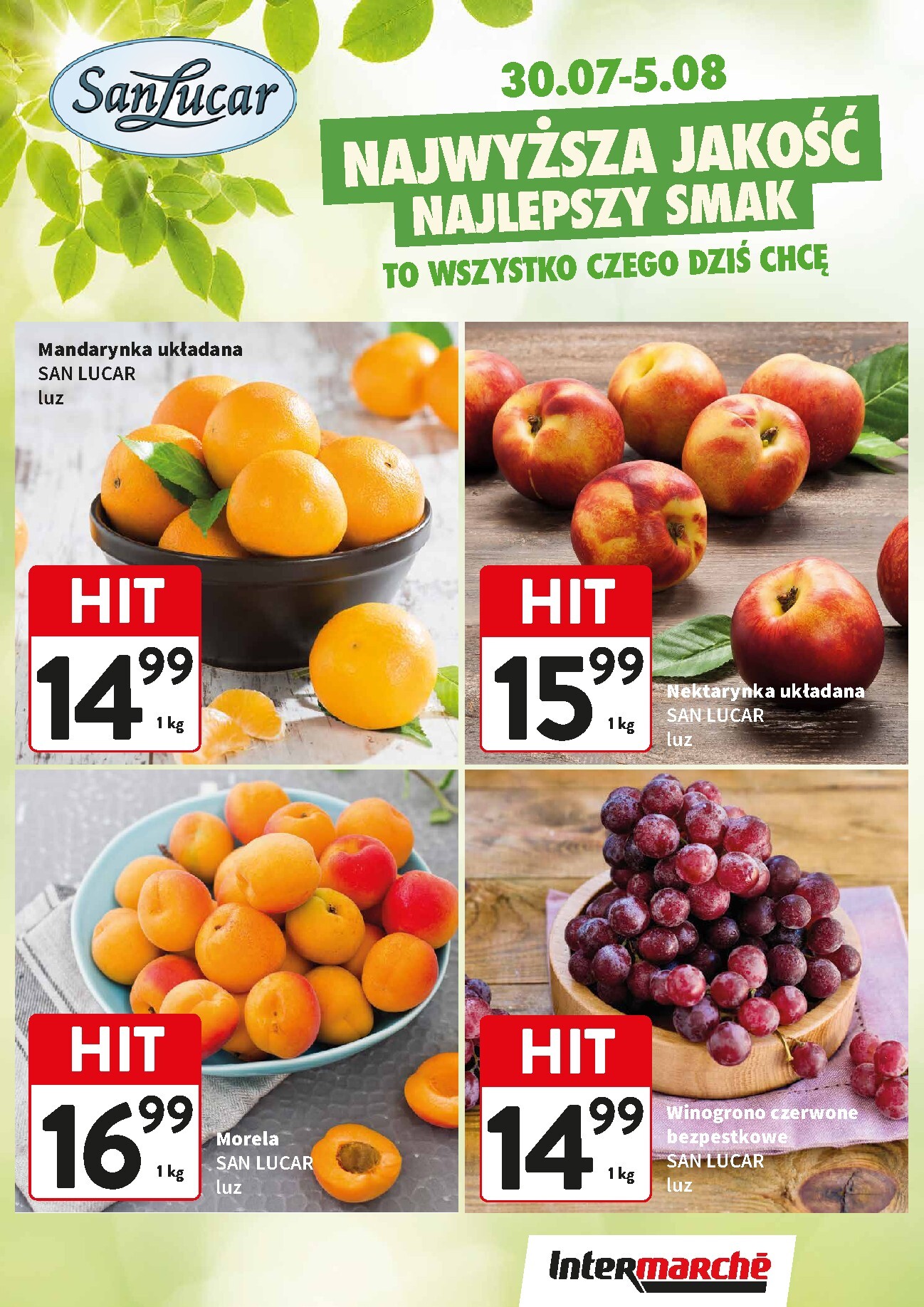 intermarche - Aktualna gazetka Intermarché ważna od 30.07.2026 do 05.08.2026