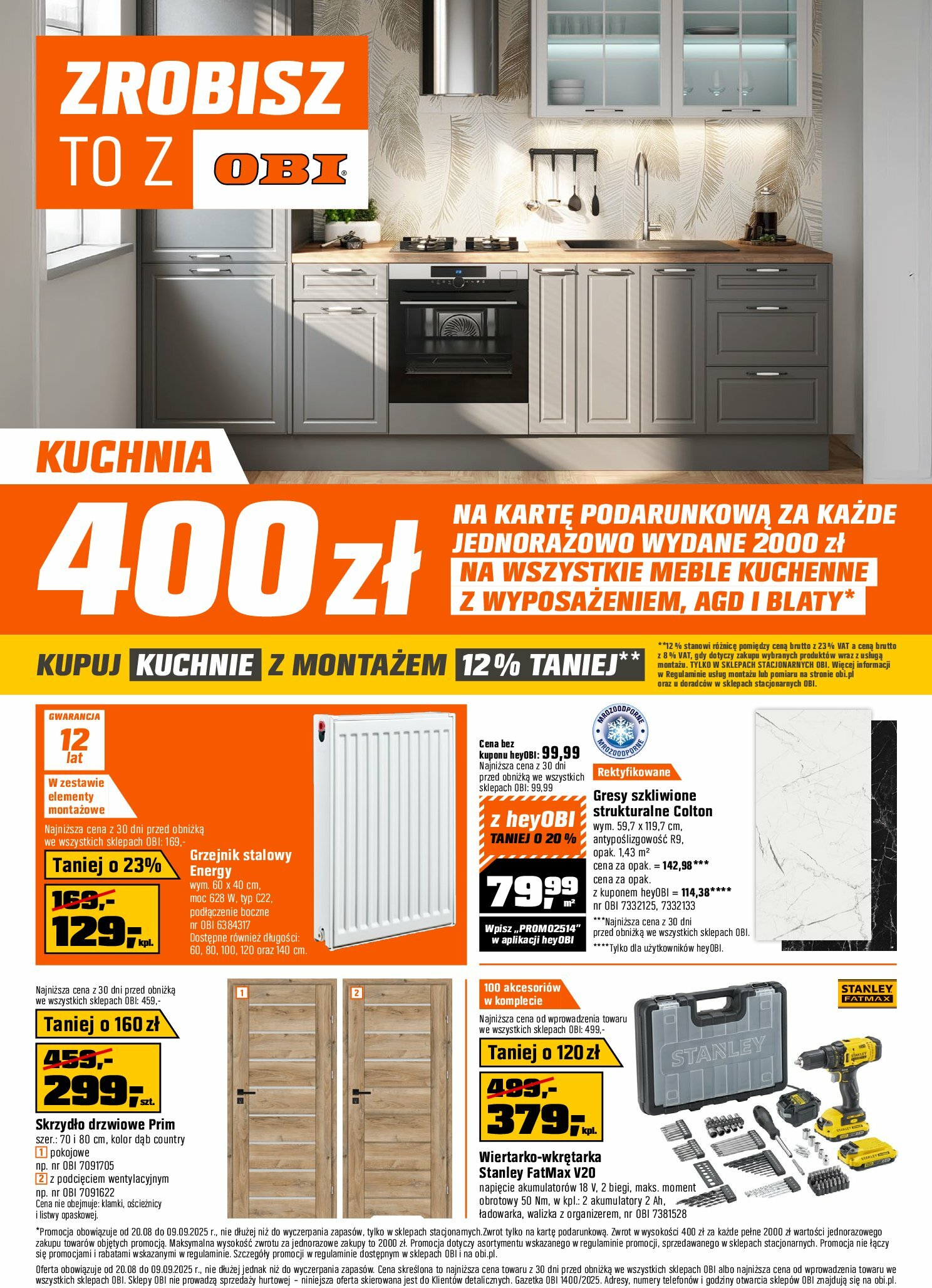 obi - Gazetka OBI - ważna od 20.08. do 09.09.