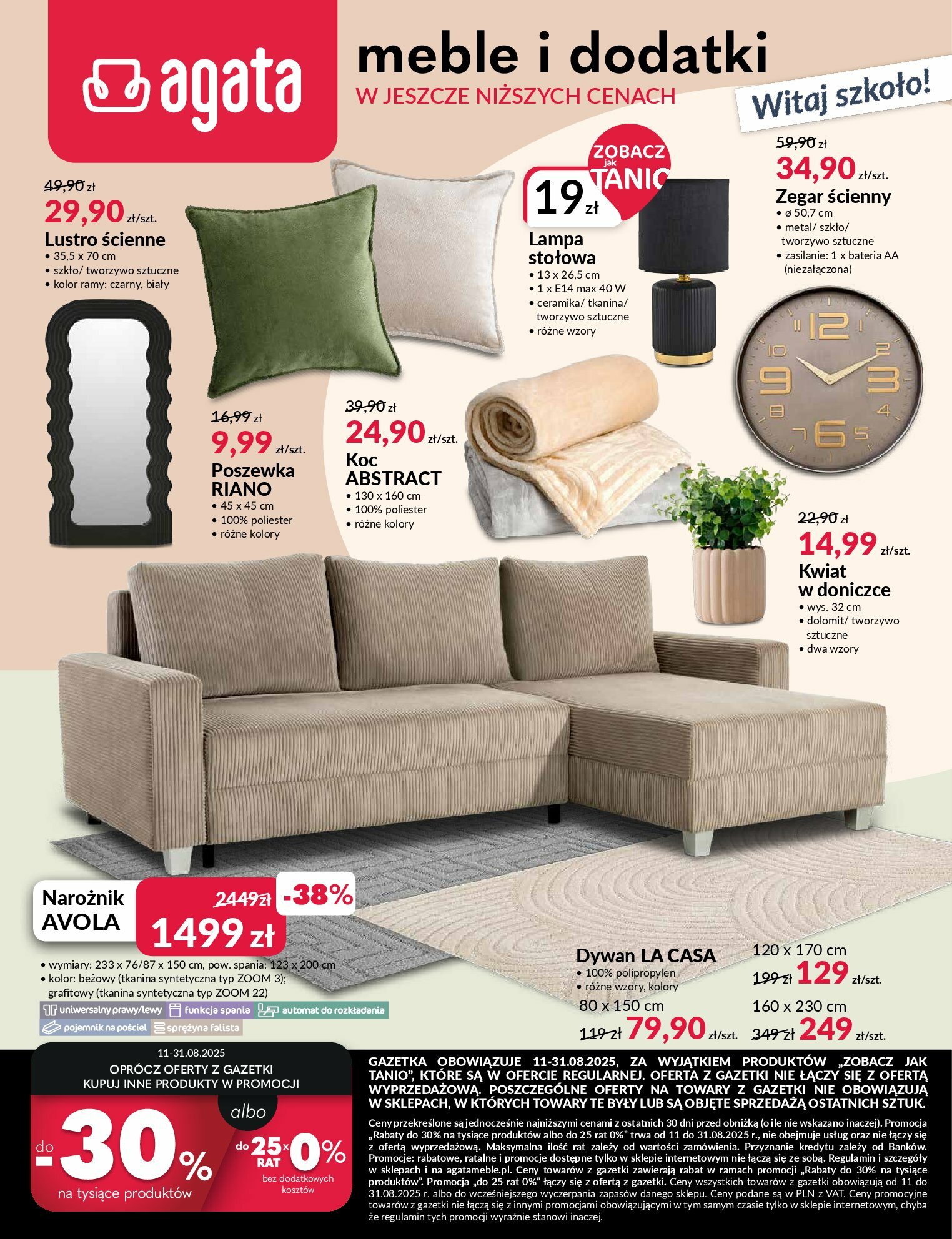 agata-meble - Gazetka Agata Meble - ważna od 11.08. do 31.08.