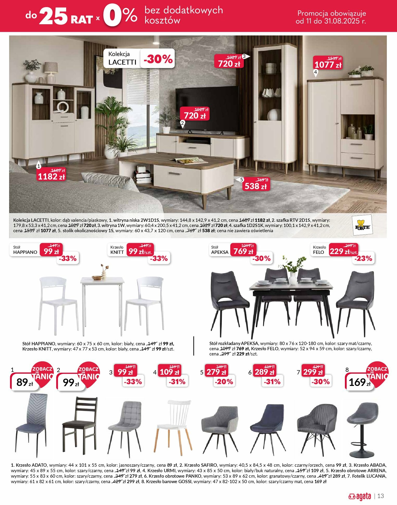 agata-meble - Gazetka Agata Meble - ważna od 11.08. do 31.08. - page: 13
