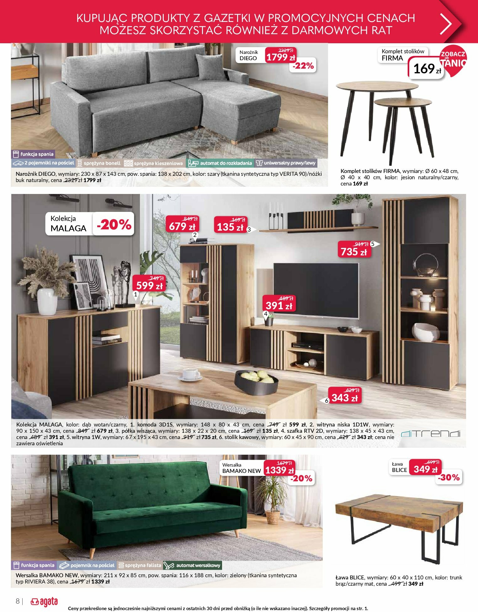 agata-meble - Gazetka Agata Meble - ważna od 11.08. do 31.08. - page: 8