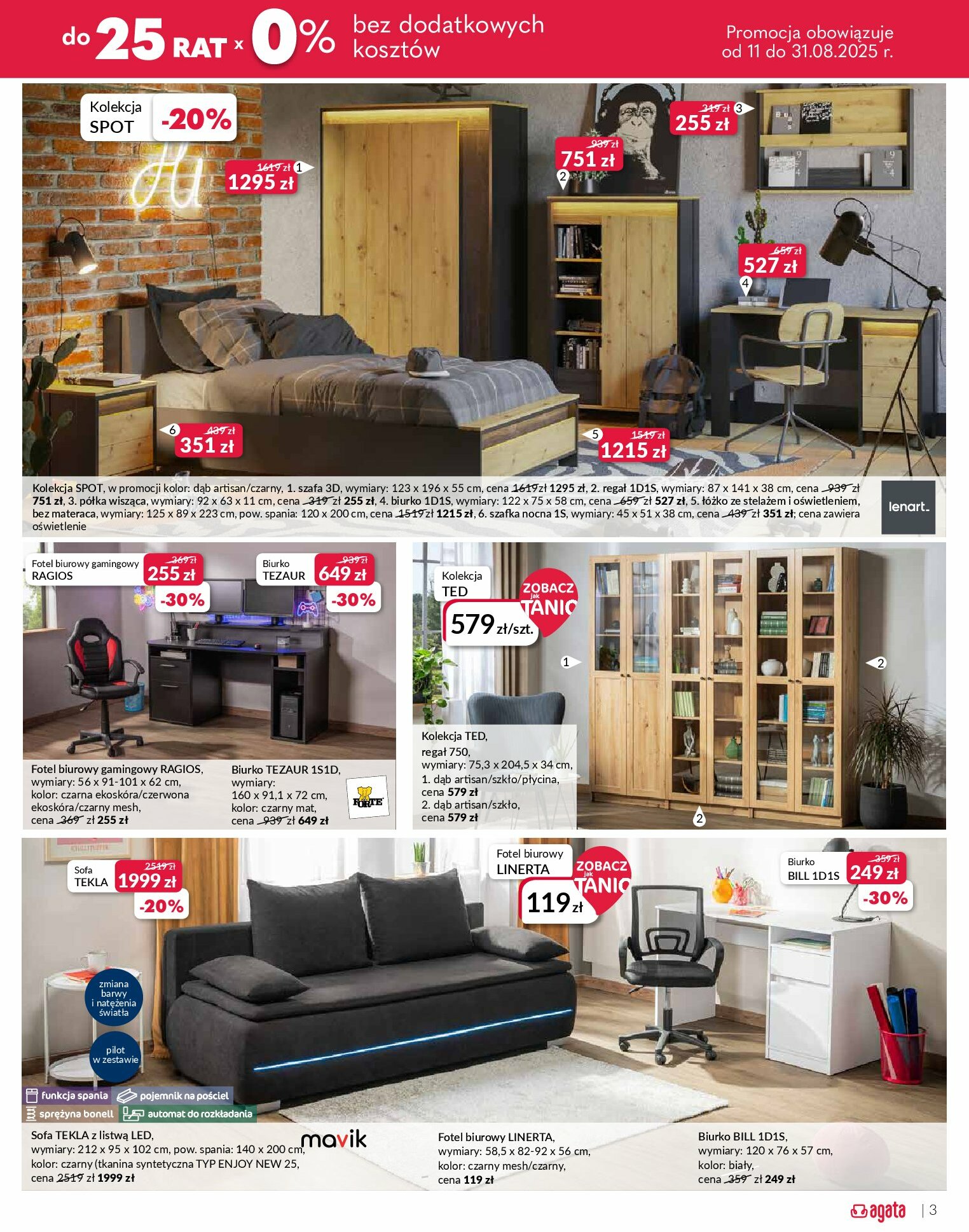 agata-meble - Gazetka Agata Meble - ważna od 11.08. do 31.08. - page: 3