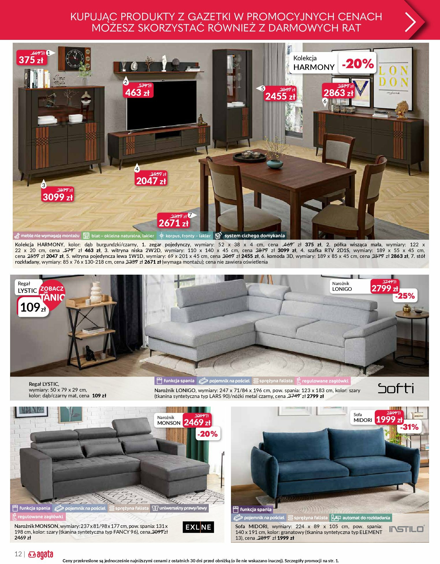 agata-meble - Gazetka Agata Meble - ważna od 11.08. do 31.08. - page: 12
