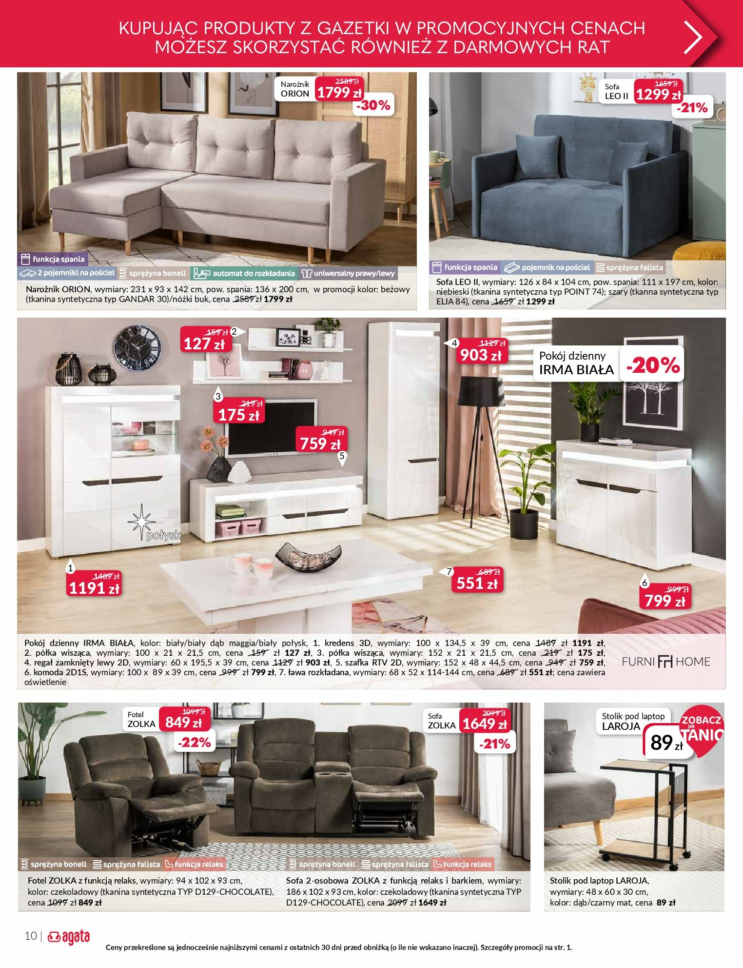 agata-meble - Gazetka Agata Meble - ważna od 11.08. do 31.08. - page: 10