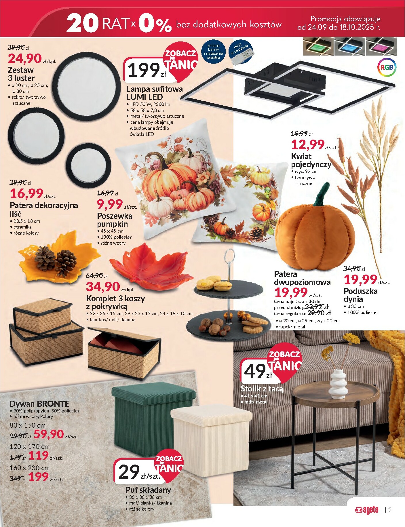 agata-meble - Gazetka Agata Meble - ważna od 24.09. do 11.10. - page: 5