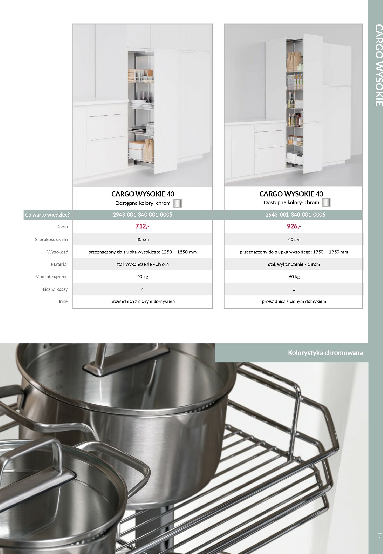 agata-meble - Gazetka Agata Meble - VORTUNG Systemy cargo - ważna od 01.10. do 31.12. - page: 7