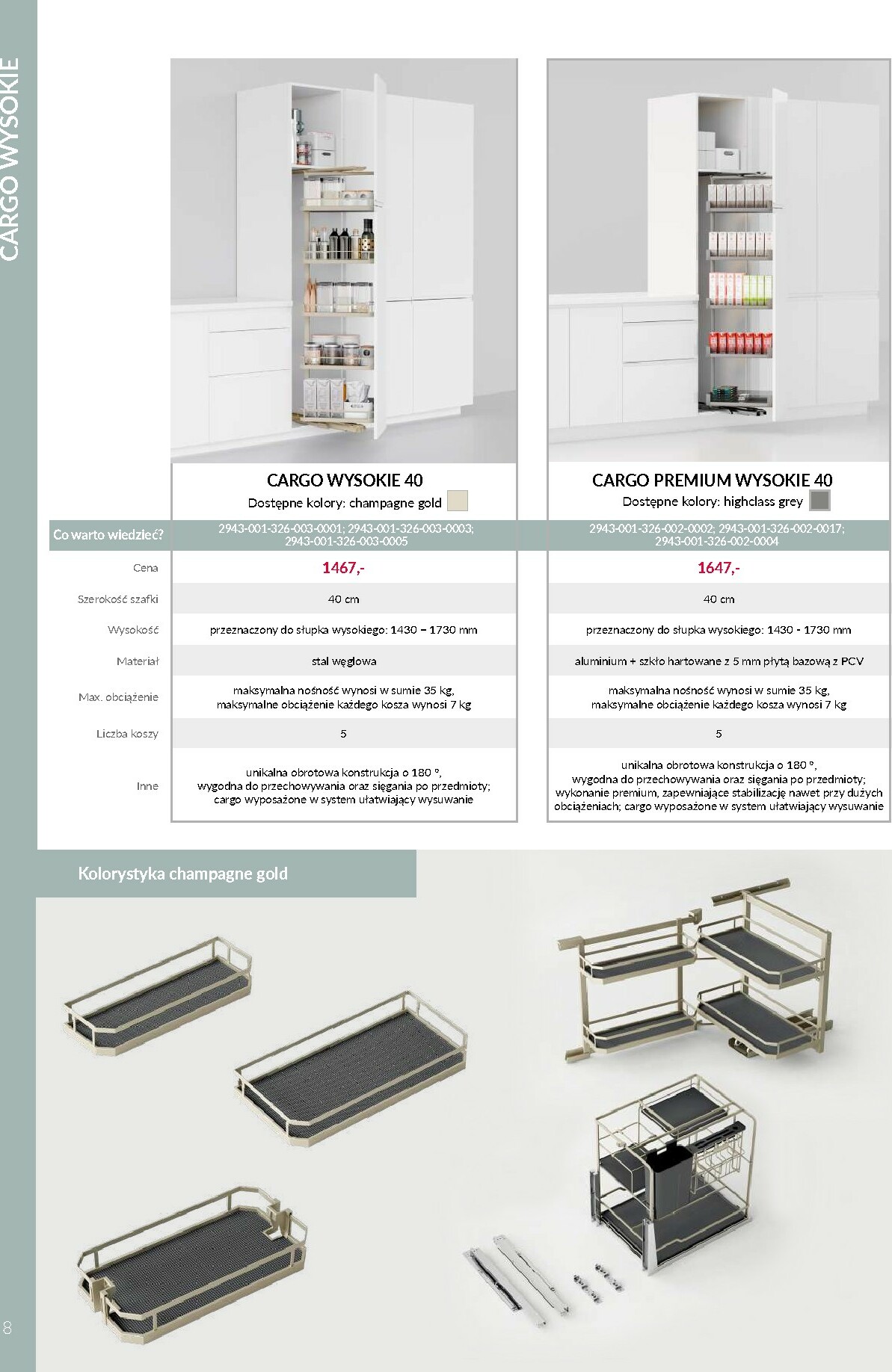 agata-meble - Gazetka Agata Meble - VORTUNG Systemy cargo - ważna od 01.10. do 31.12. - page: 8