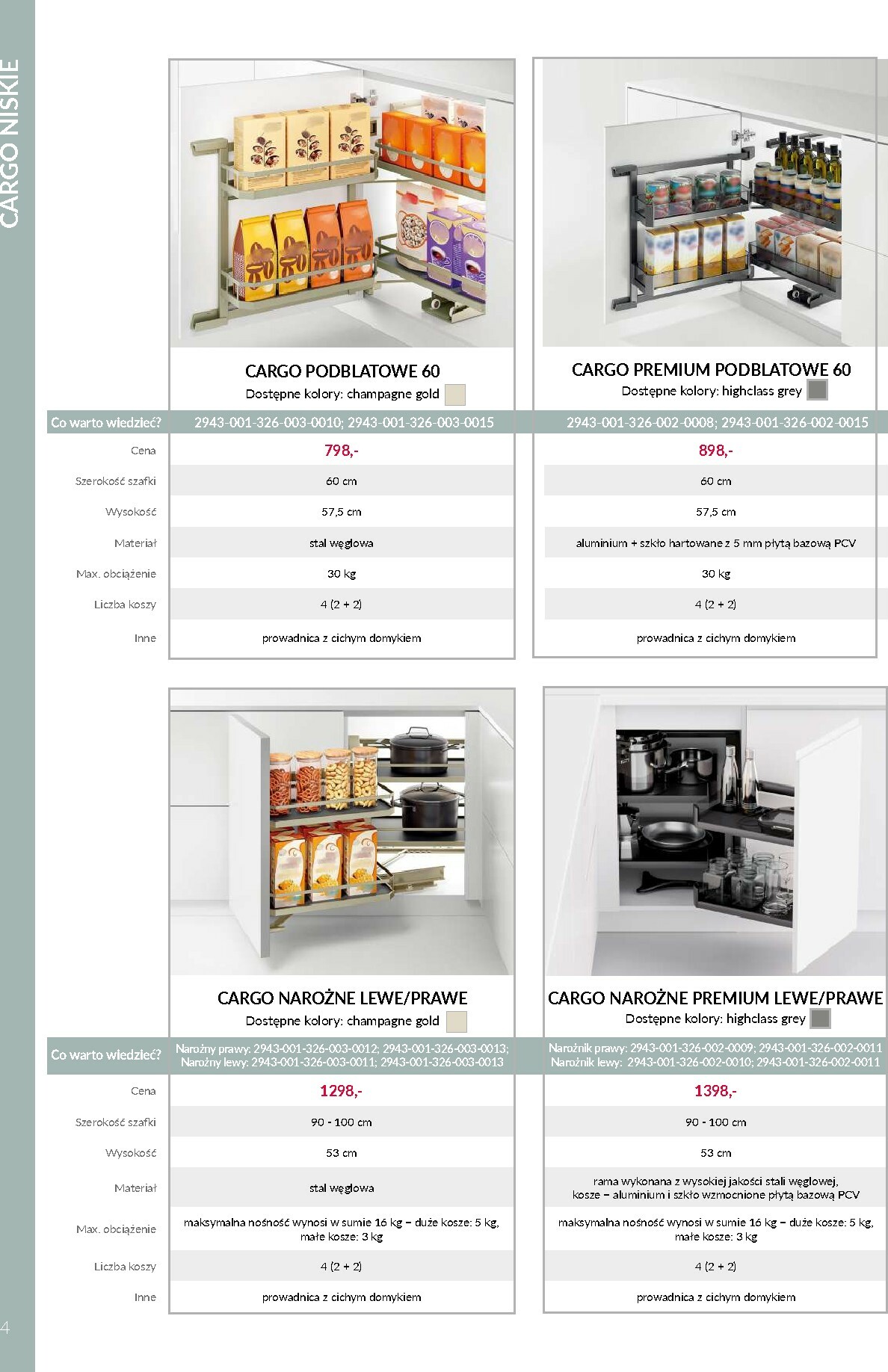 agata-meble - Gazetka Agata Meble - VORTUNG Systemy cargo - ważna od 01.10. do 31.12. - page: 4
