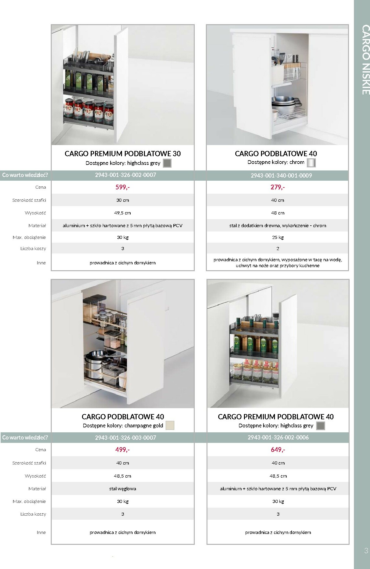agata-meble - Gazetka Agata Meble - VORTUNG Systemy cargo - ważna od 01.10. do 31.12. - page: 3