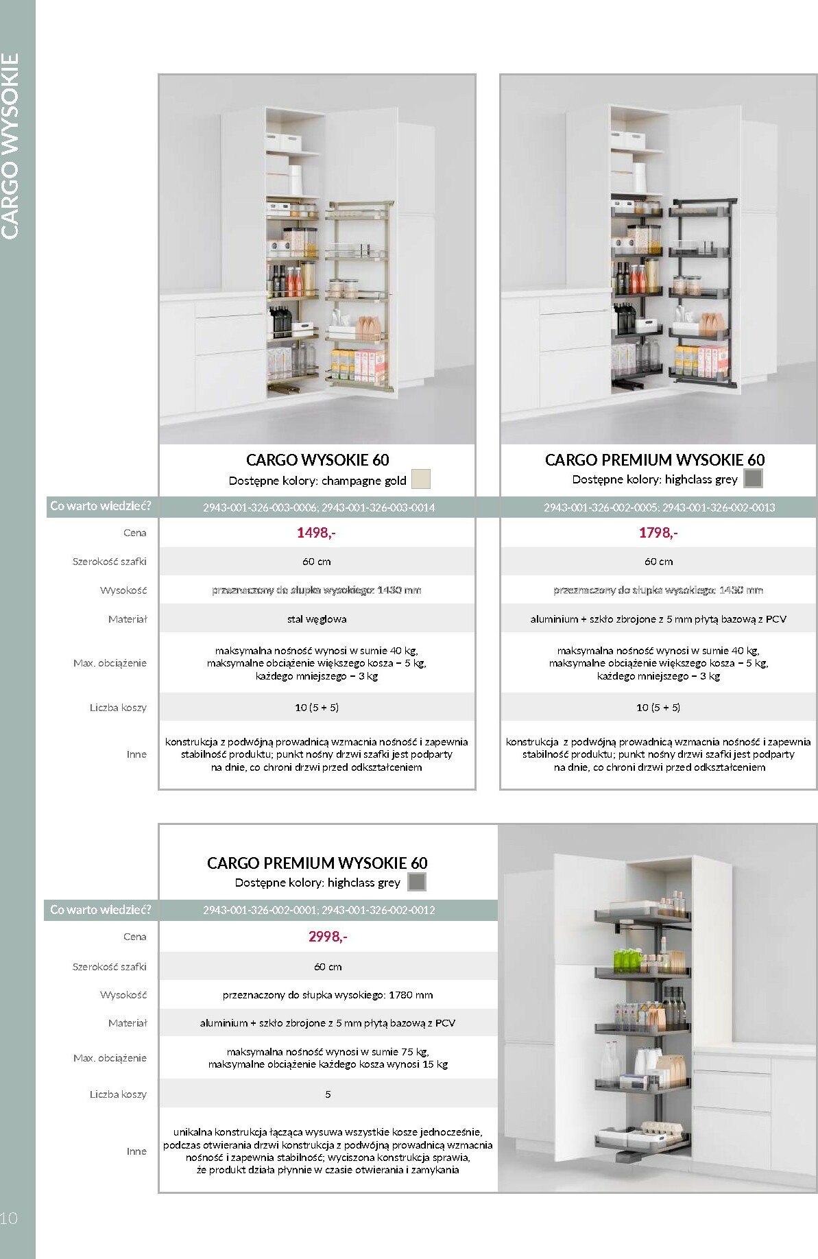 agata-meble - Gazetka Agata Meble - VORTUNG Systemy cargo - ważna od 01.10. do 31.12. - page: 10