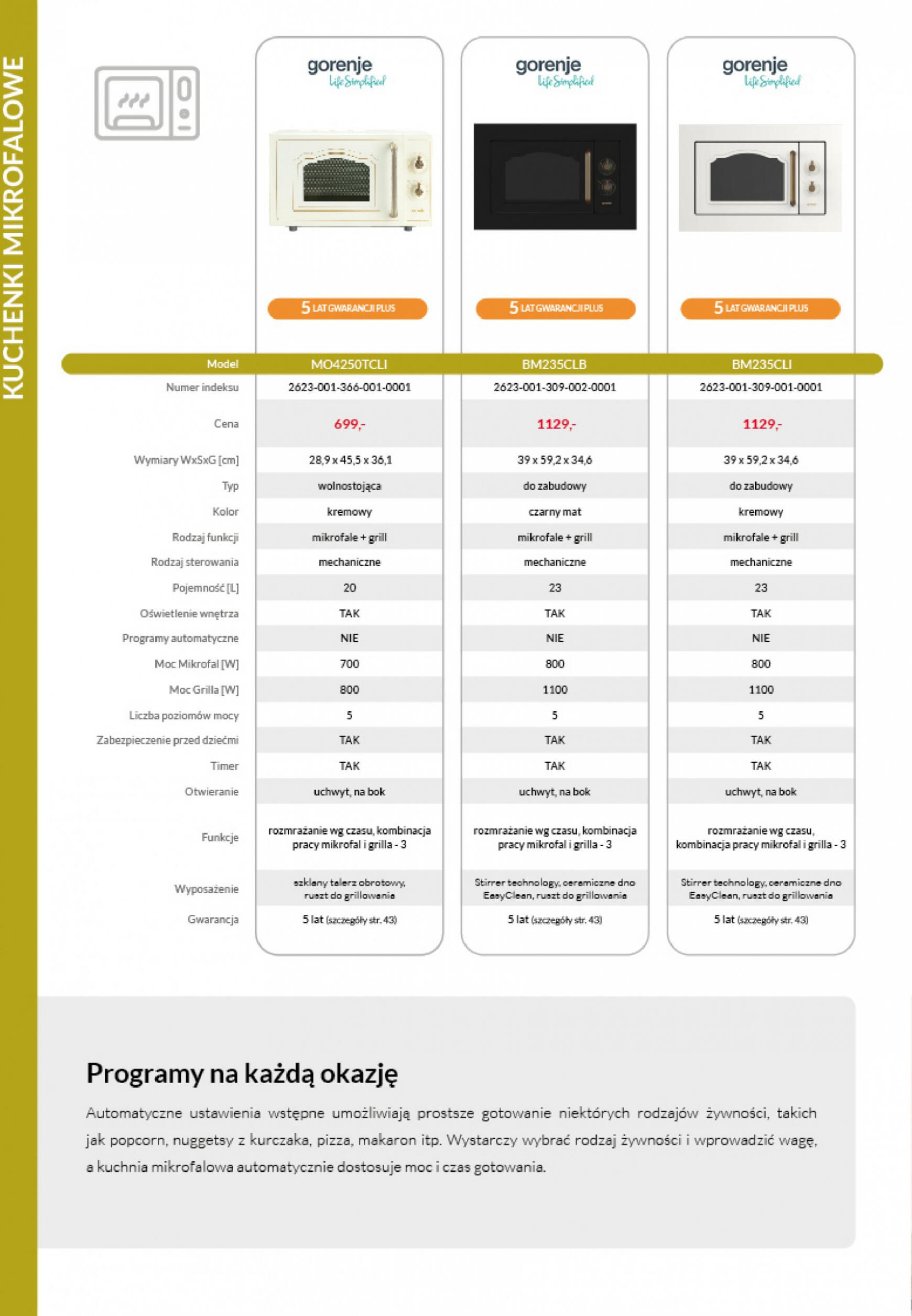 agata-meble - Agata meble - Katalog sprzęt AGD - Gorenje obowiązuje od 10.01.2024 - page: 12 agata-meble - Agata meble - Katalog sprzęt AGD - Gorenje obowiązuje od 10.01.2024 - page: 12