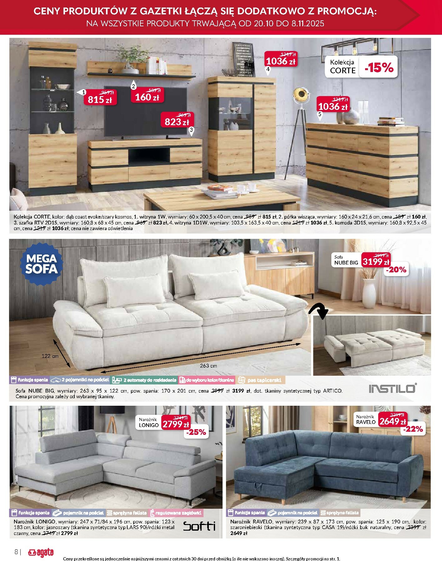 agata-meble - Gazetka Agata Meble - ważna od 22.10. do 08.11. - page: 8