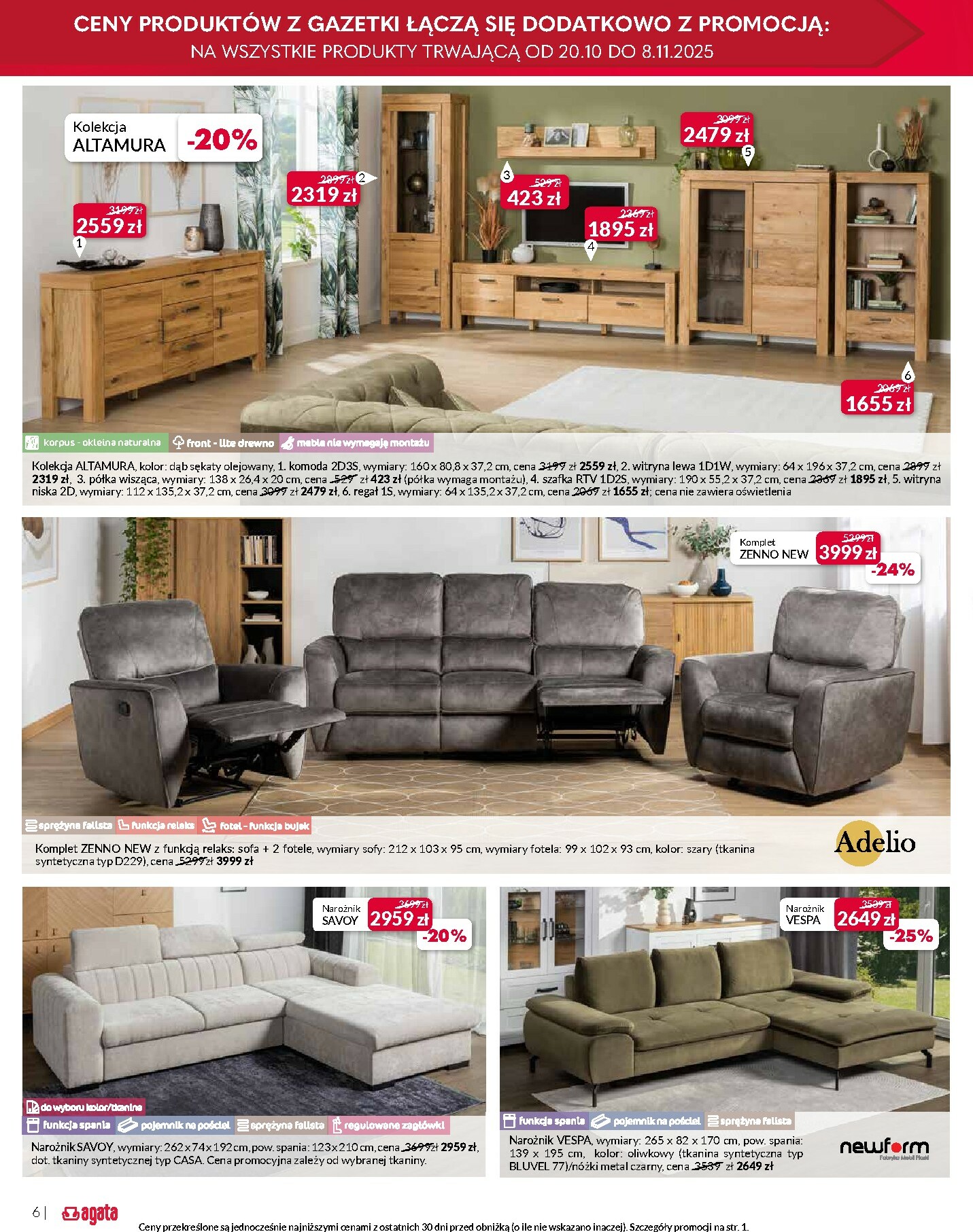 agata-meble - Gazetka Agata Meble - ważna od 22.10. do 08.11. - page: 6