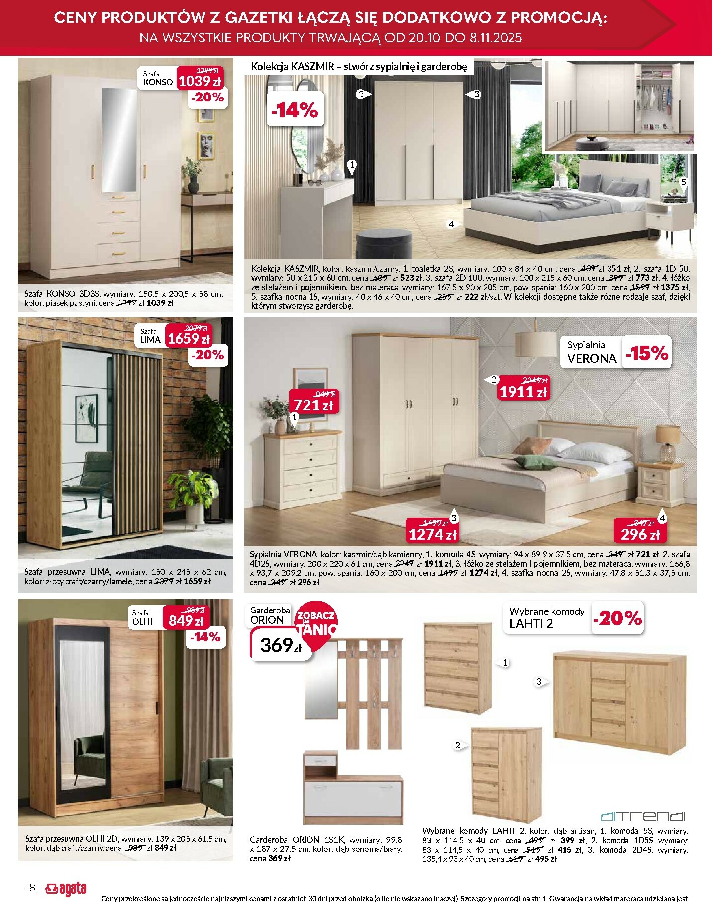 agata-meble - Gazetka Agata Meble - ważna od 22.10. do 08.11. - page: 18