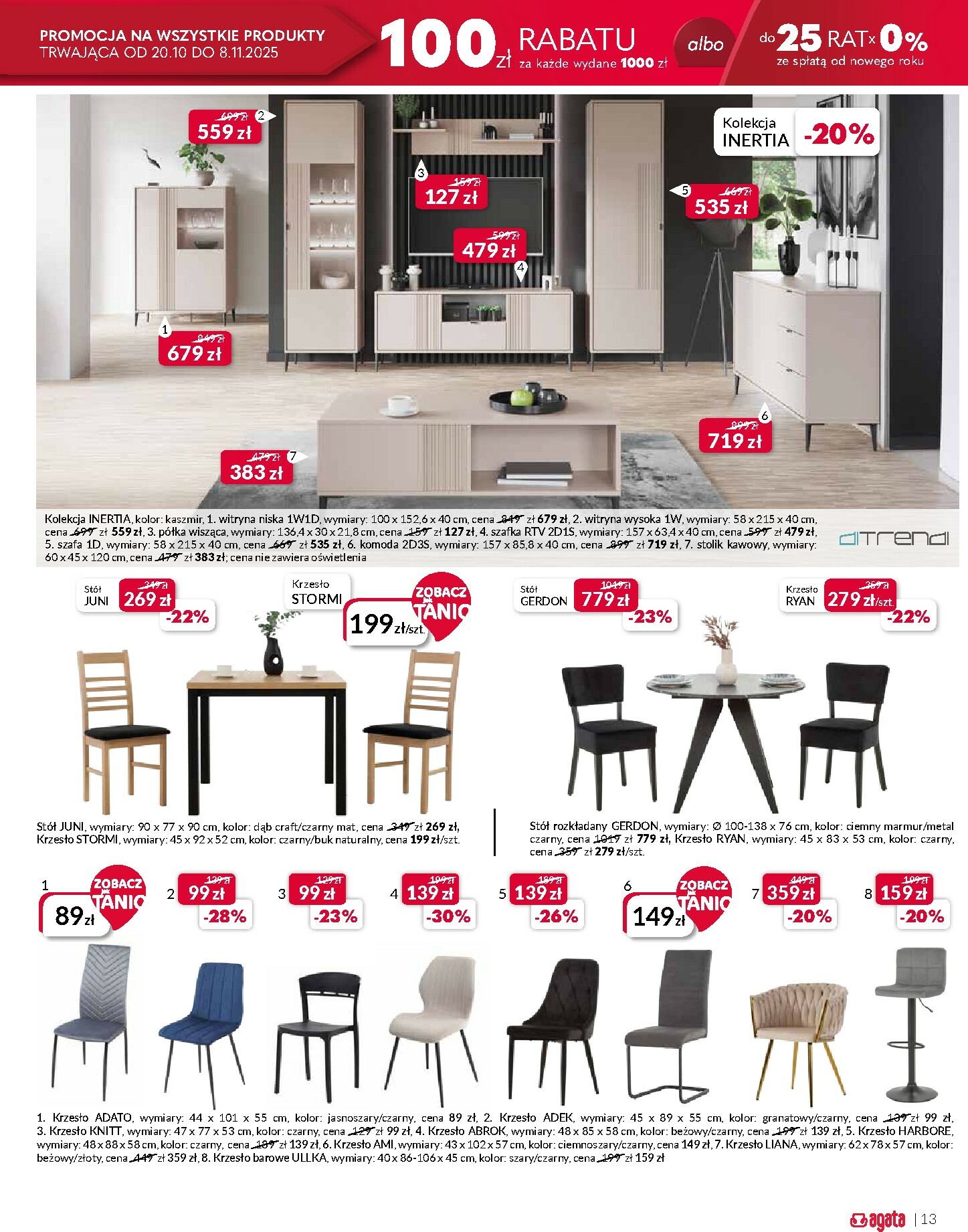 agata-meble - Gazetka Agata Meble - ważna od 22.10. do 08.11. - page: 13