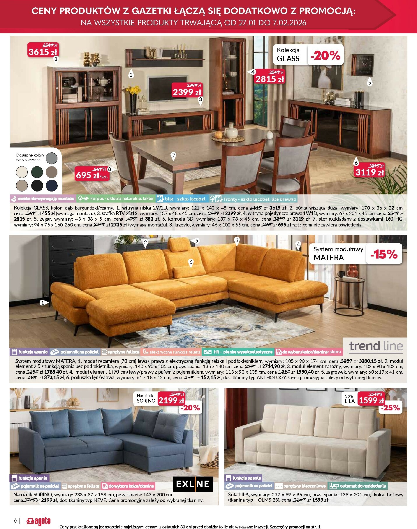 agata-meble - Gazetka Agata Meble - ważna od 27.01. do 07.02. - page: 6