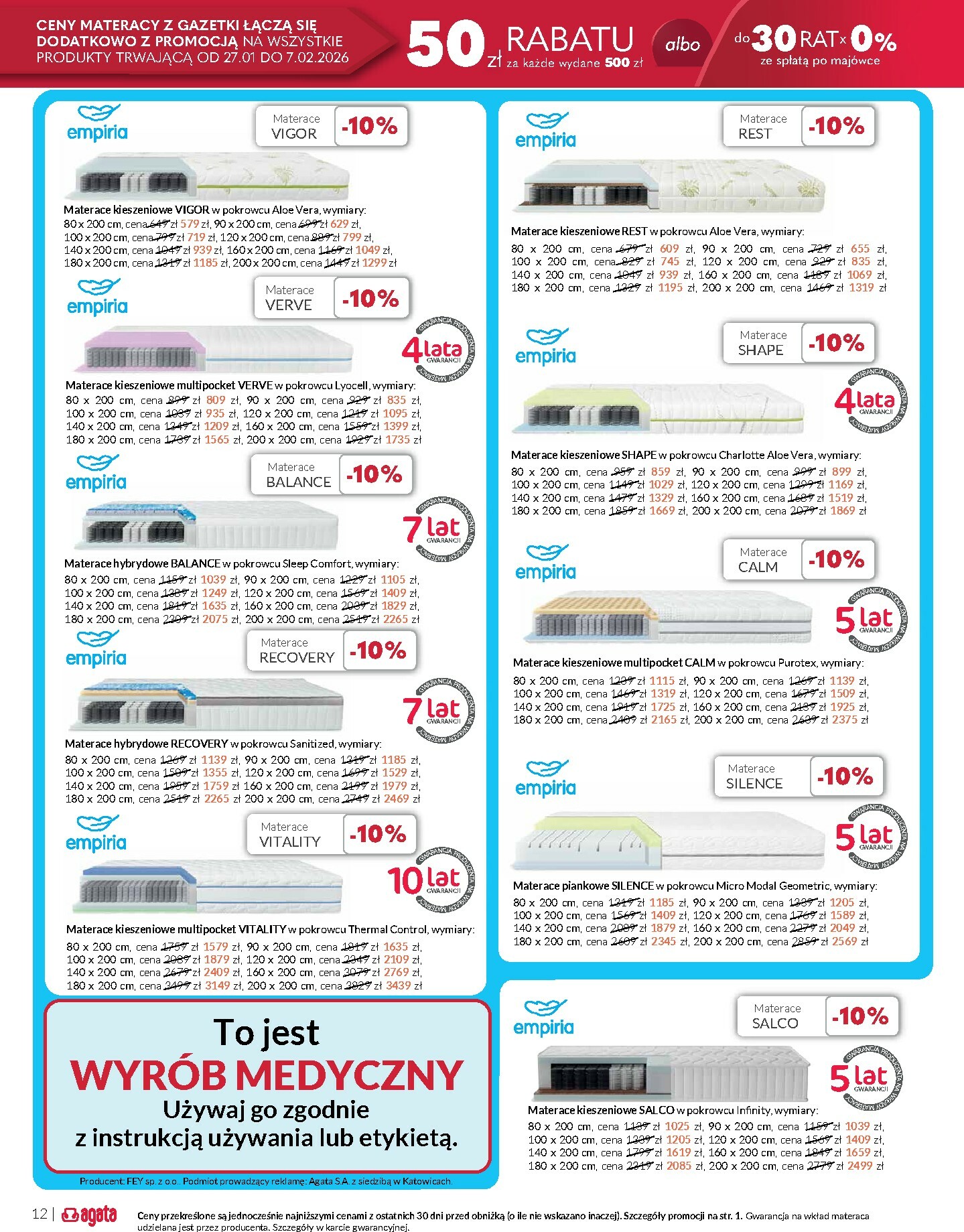 agata-meble - Gazetka Agata Meble - ważna od 27.01. do 07.02. - page: 12