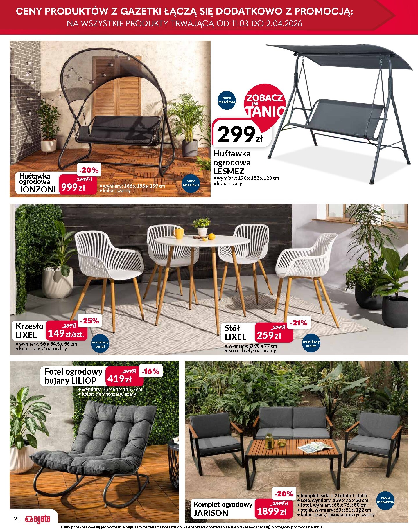 agata-meble - Gazetka Agata Meble - ważna od 11.03.2026 do 29.03.2026 - page: 2