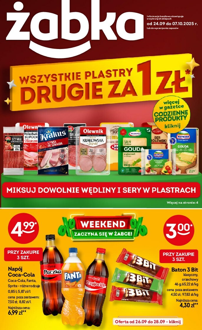 zabka - Gazetka Żabka - ważna od 24.09. do 07.10.