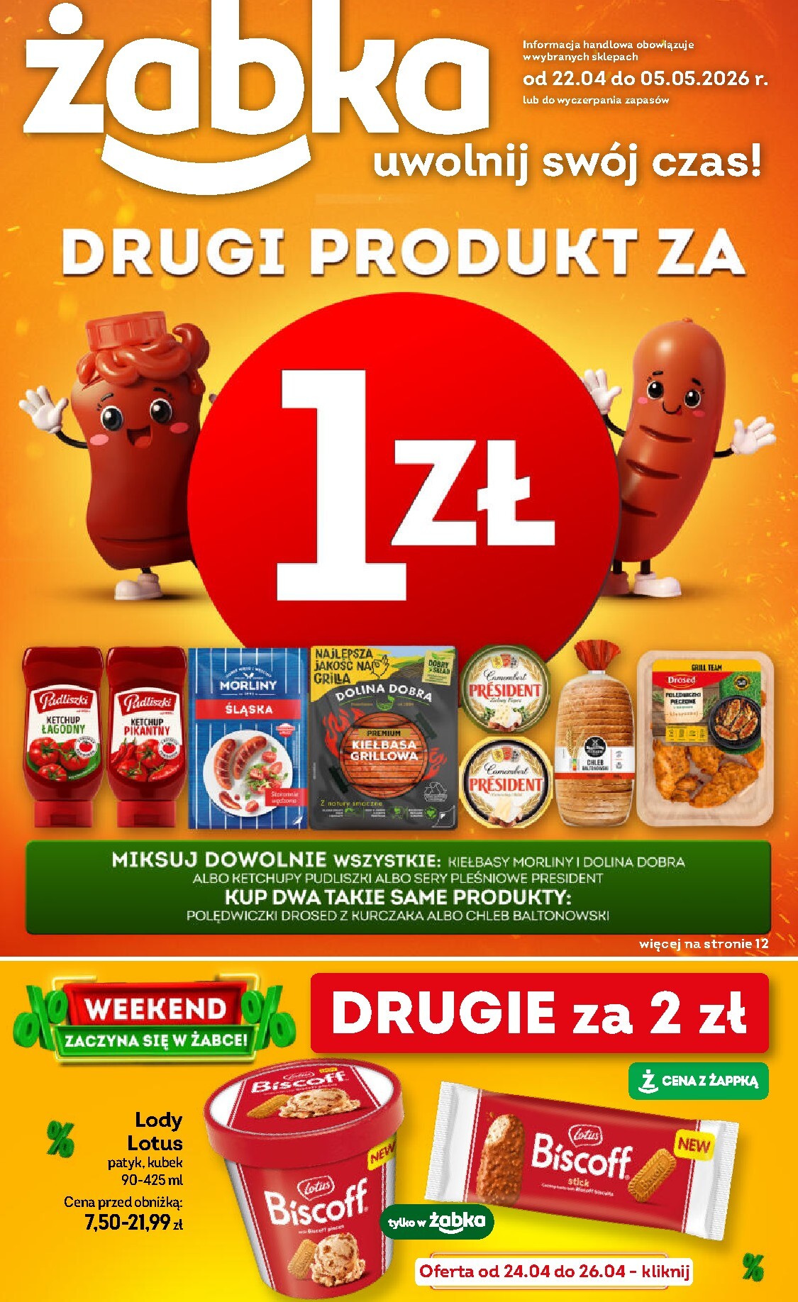 zabka - Aktualna gazetka Żabka ważna od 22.04.2026 do 05.05.2026