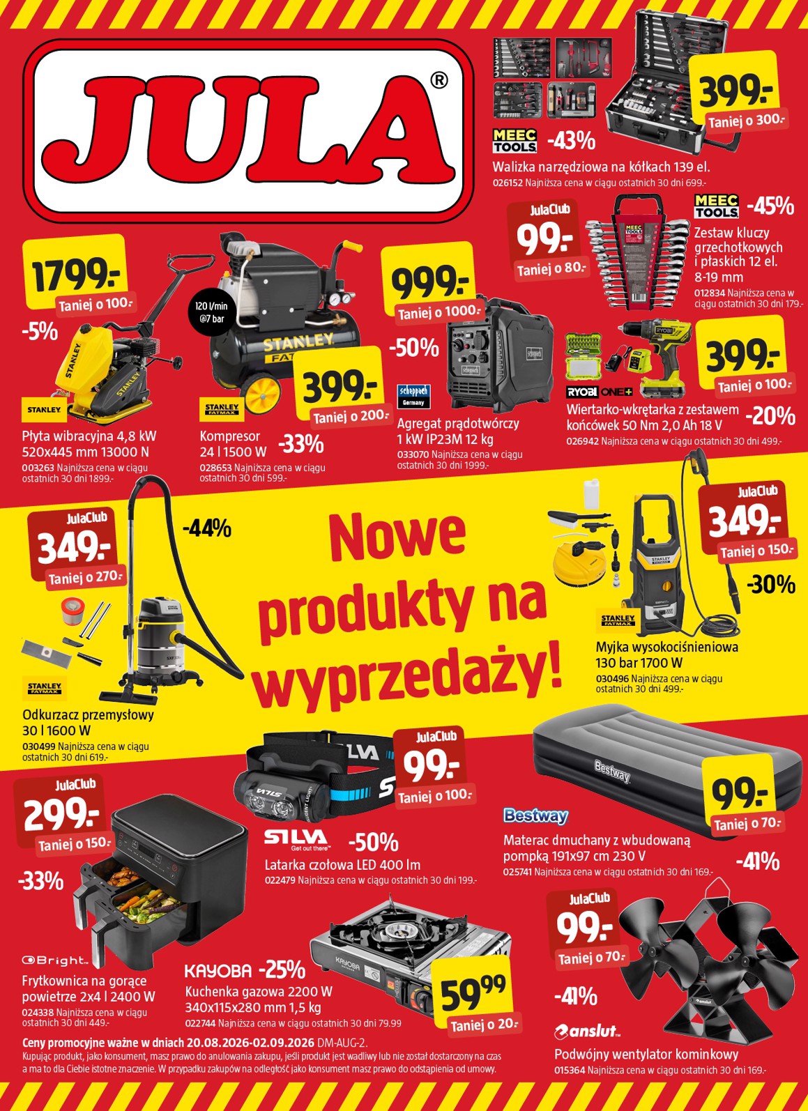 jula - Aktualna gazetka Jula - Wyprzedaż ważna od 20.08.2026 do 02.09.2026