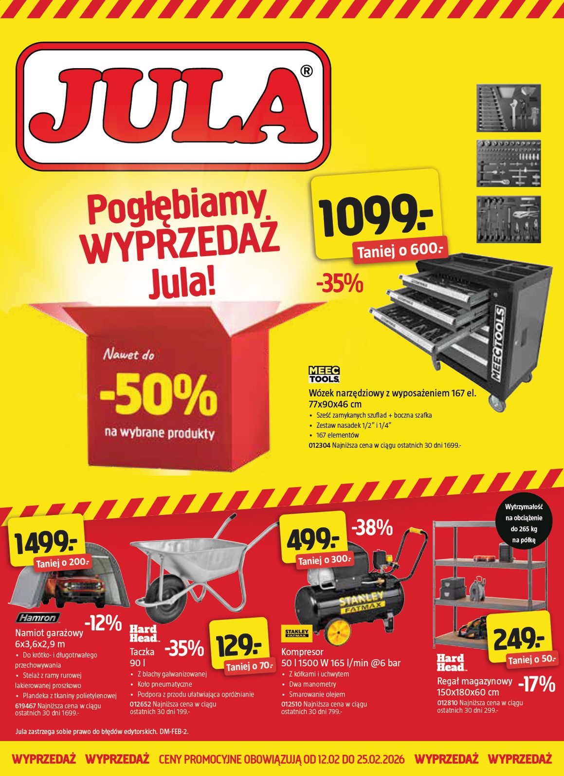 jula - Gazetka Jula - Wyprzedaż - ważna od 12.02.2026 do 25.02.2026