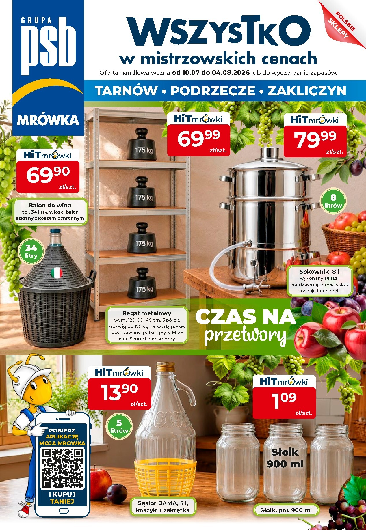 mrowka - Aktualna gazetka Mrówka - Tarnów, Zakliczyn, Podrzecze ważna od 10.07.2026 do 04.08.2026