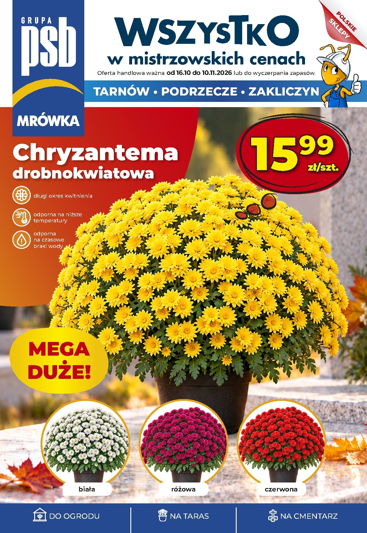 mrowka - Nowa gazetka Mrówka - Tarnów, Zakliczyn, Podrzecze ważna od 16.10.2026 do 10.11.2026 - page: 1