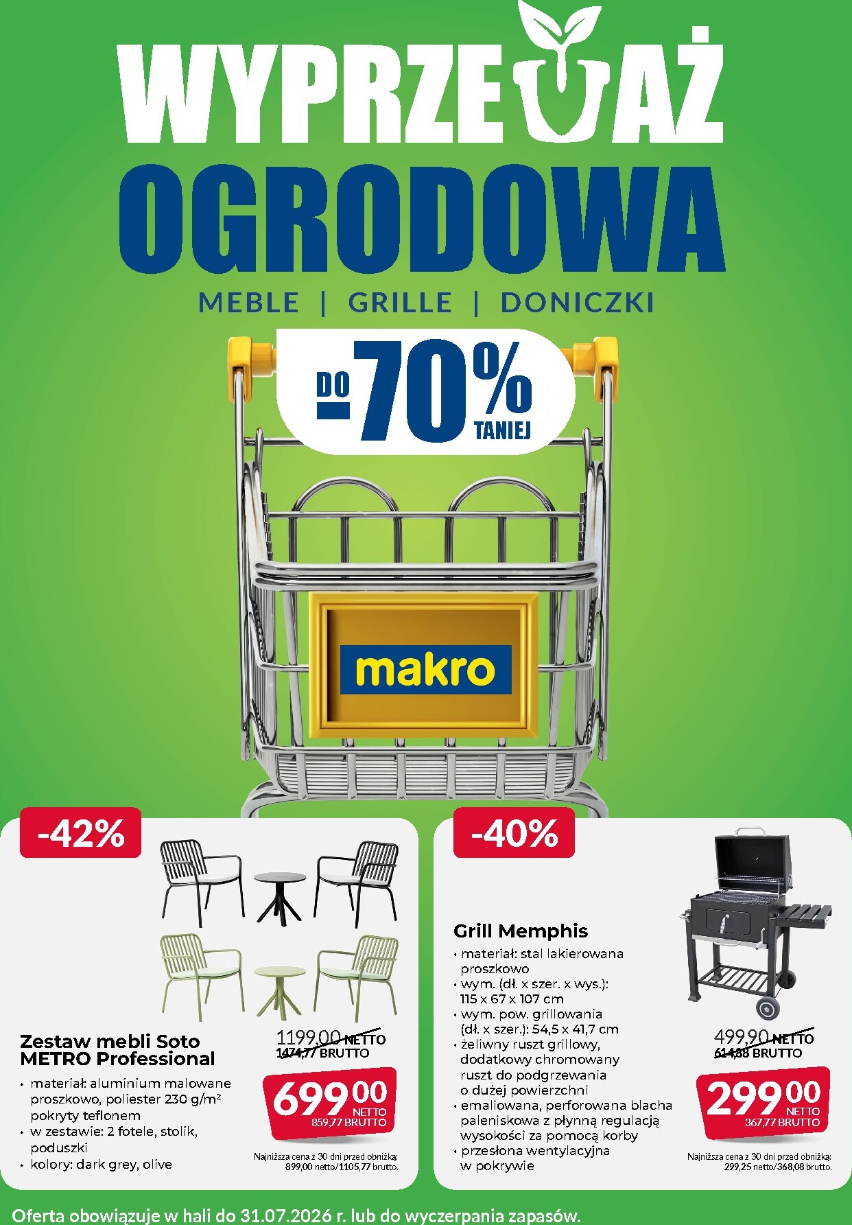 makro - Aktualna gazetka Makro - Wyprzedaż ogrodowa ważna od 17.06.2026 do 31.07.2026