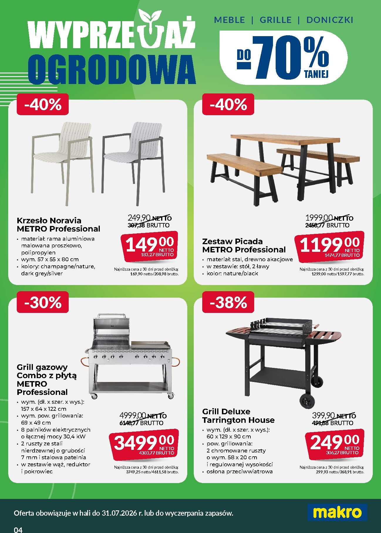 makro - Aktualna gazetka Makro - Wyprzedaż ogrodowa ważna od 17.06.2026 do 31.07.2026 - page: 4