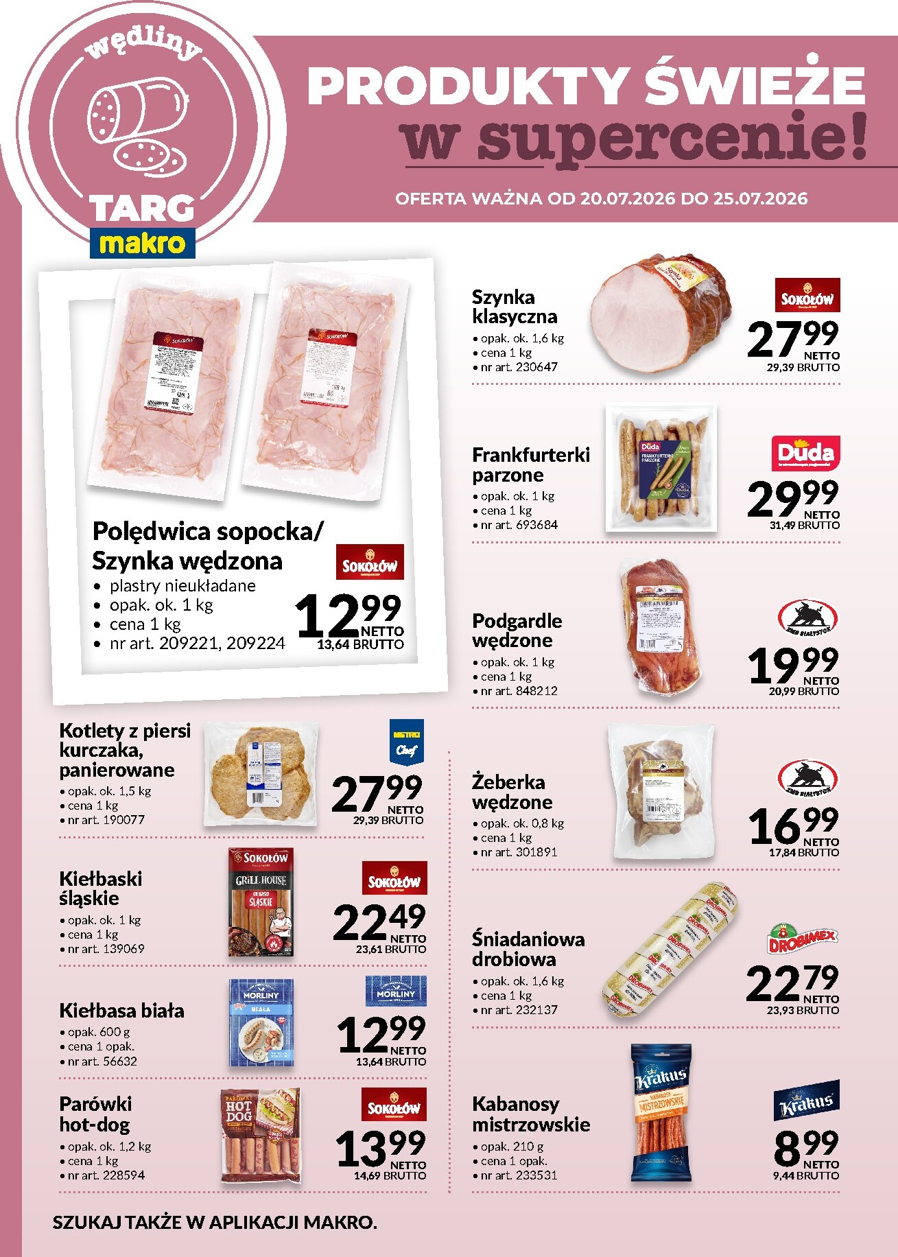 makro - Nowa gazetka MAKRO - Produkty świeże w supercenie! ważna od 20.07.2026 do 25.07.2026 - page: 3