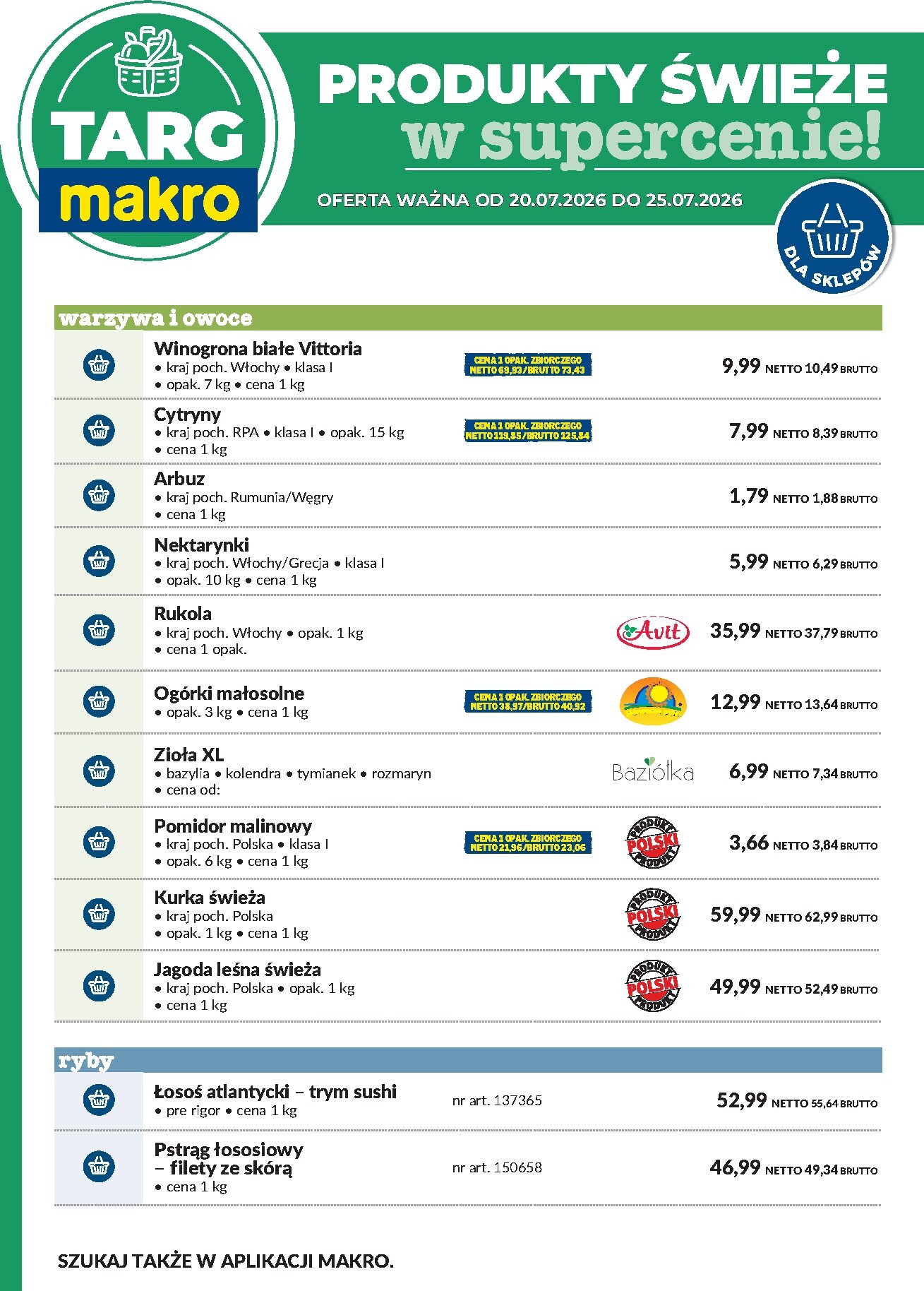makro - Nowa gazetka MAKRO - Produkty świeże w supercenie! ważna od 20.07.2026 do 25.07.2026 - page: 6