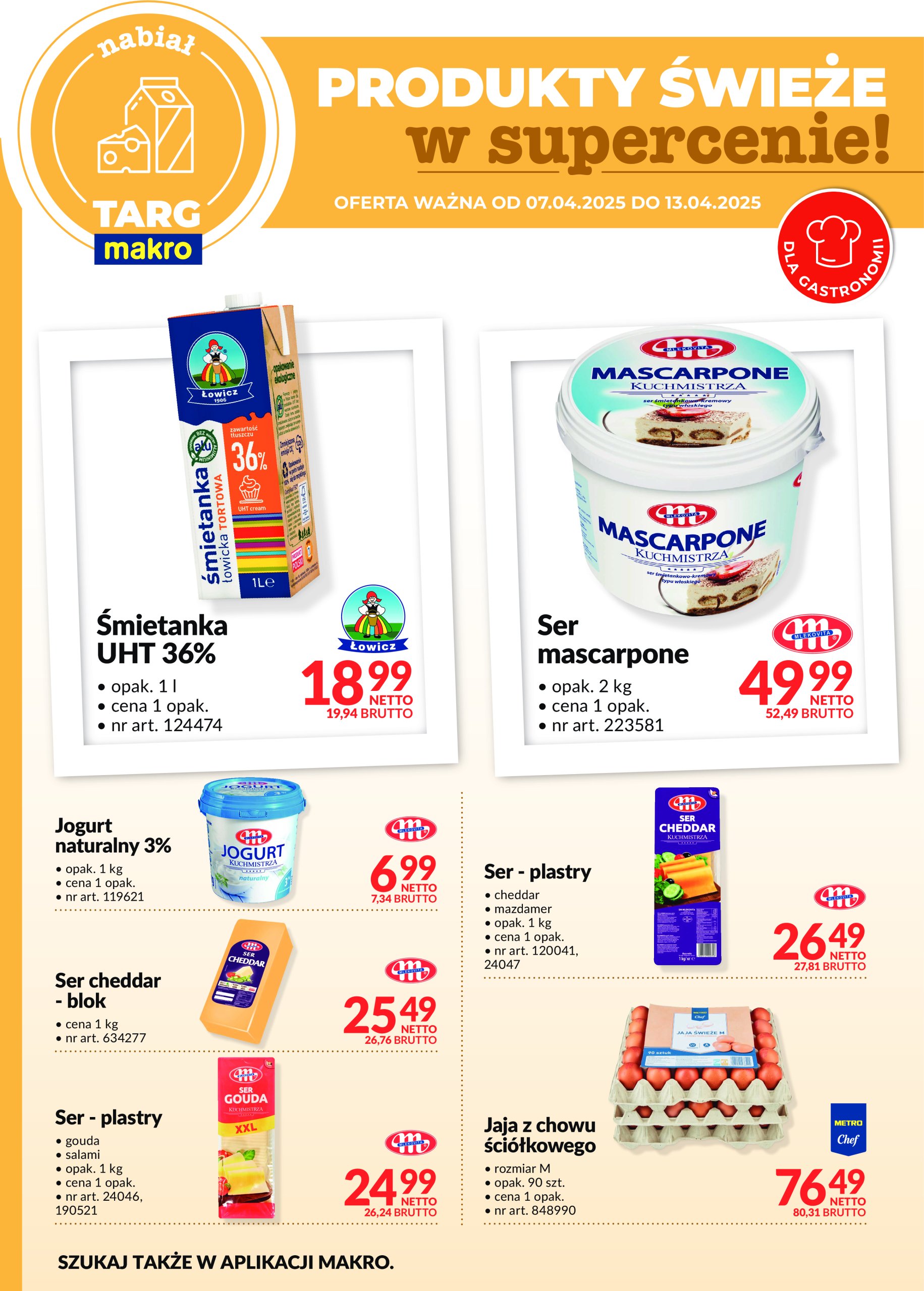 makro - Targ MAKRO - Oferta świeża w super cenach! gazetka ważna od 07.04. - 13.04.