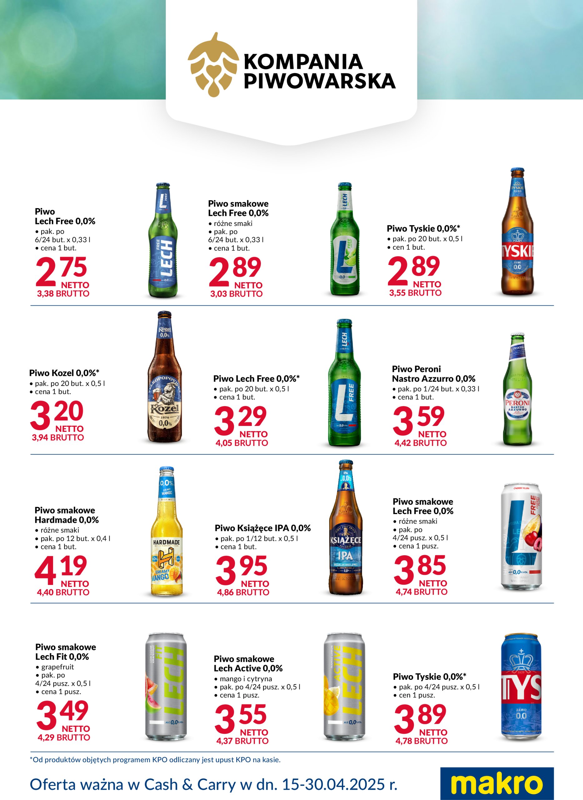 makro - Makro - Ulotka napoje bezalkoholowe Kompania Piwowarska gazetka ważna od 15.04. - 30.04. - page: 2