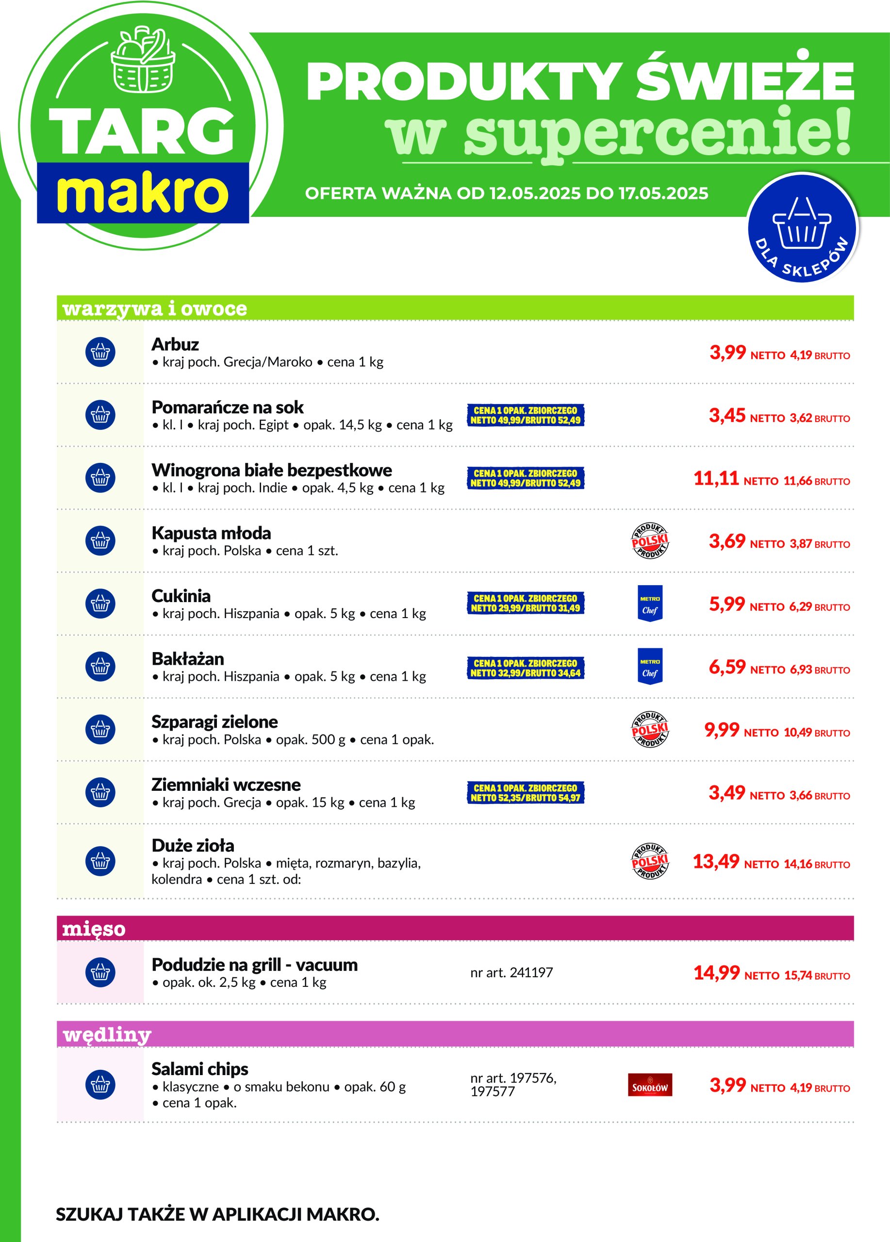 makro - Targ MAKRO - Oferta świeża w super cenach! gazetka ważna od 12.05. - 17.05. - page: 7