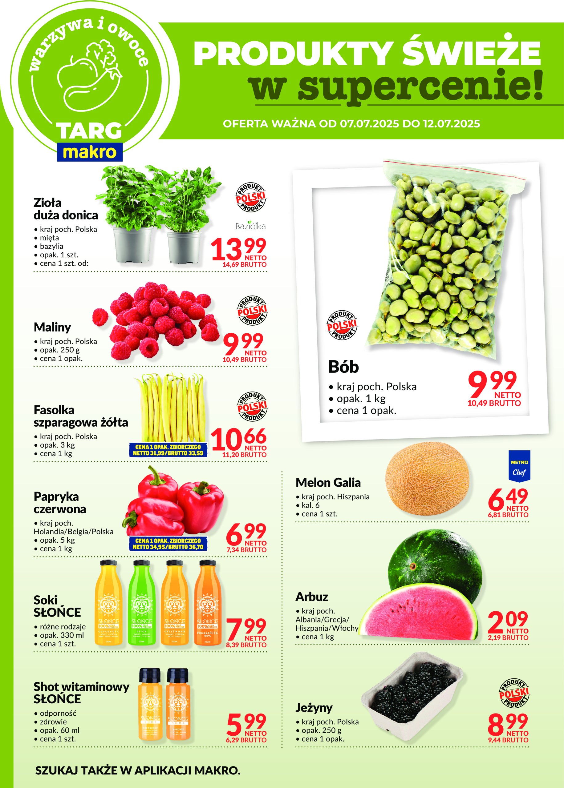 makro - Gazetka Targ MAKRO - Oferta świeża w super cenach! ważna od 07.07. - 12.07. - page: 5