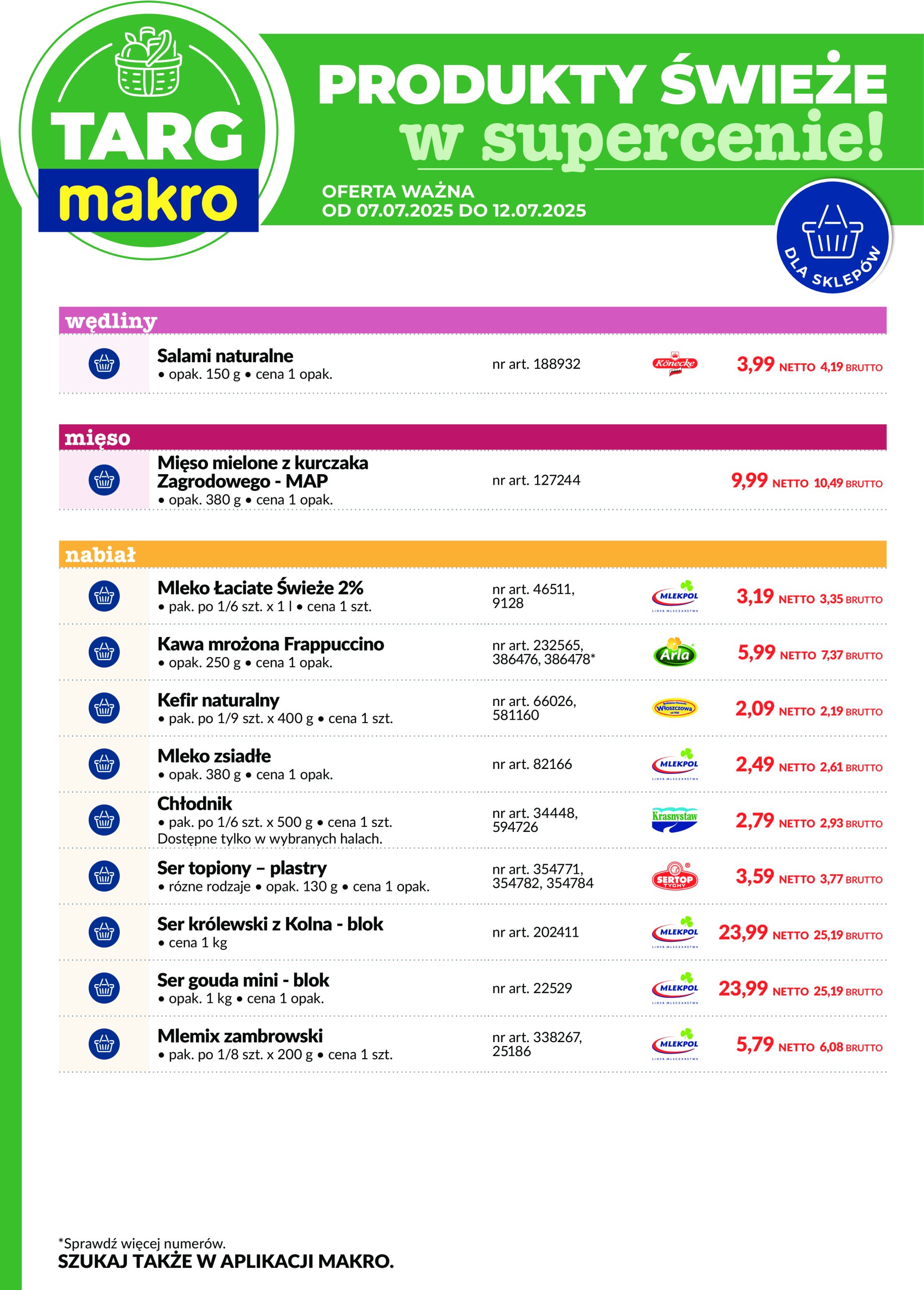 makro - Gazetka Targ MAKRO - Oferta świeża w super cenach! ważna od 07.07. - 12.07. - page: 8