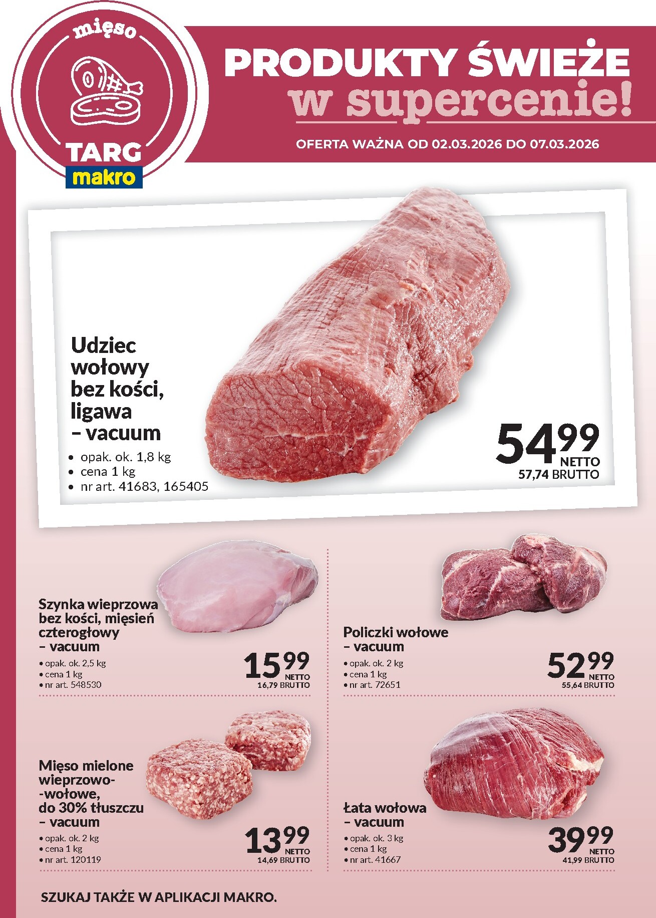 makro - Gazetka Makro - Produkty świeże w supercenie! - ważna od 02.03.2026 do 07.03.2026