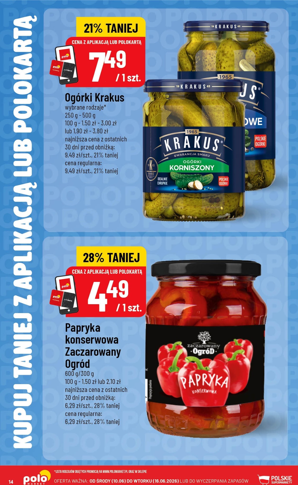 polomarket - Aktualna gazetka POLO market - Kupuj Taniej w Aplikacji ważna od 10.06.2026 do 16.06.2026 - page: 14