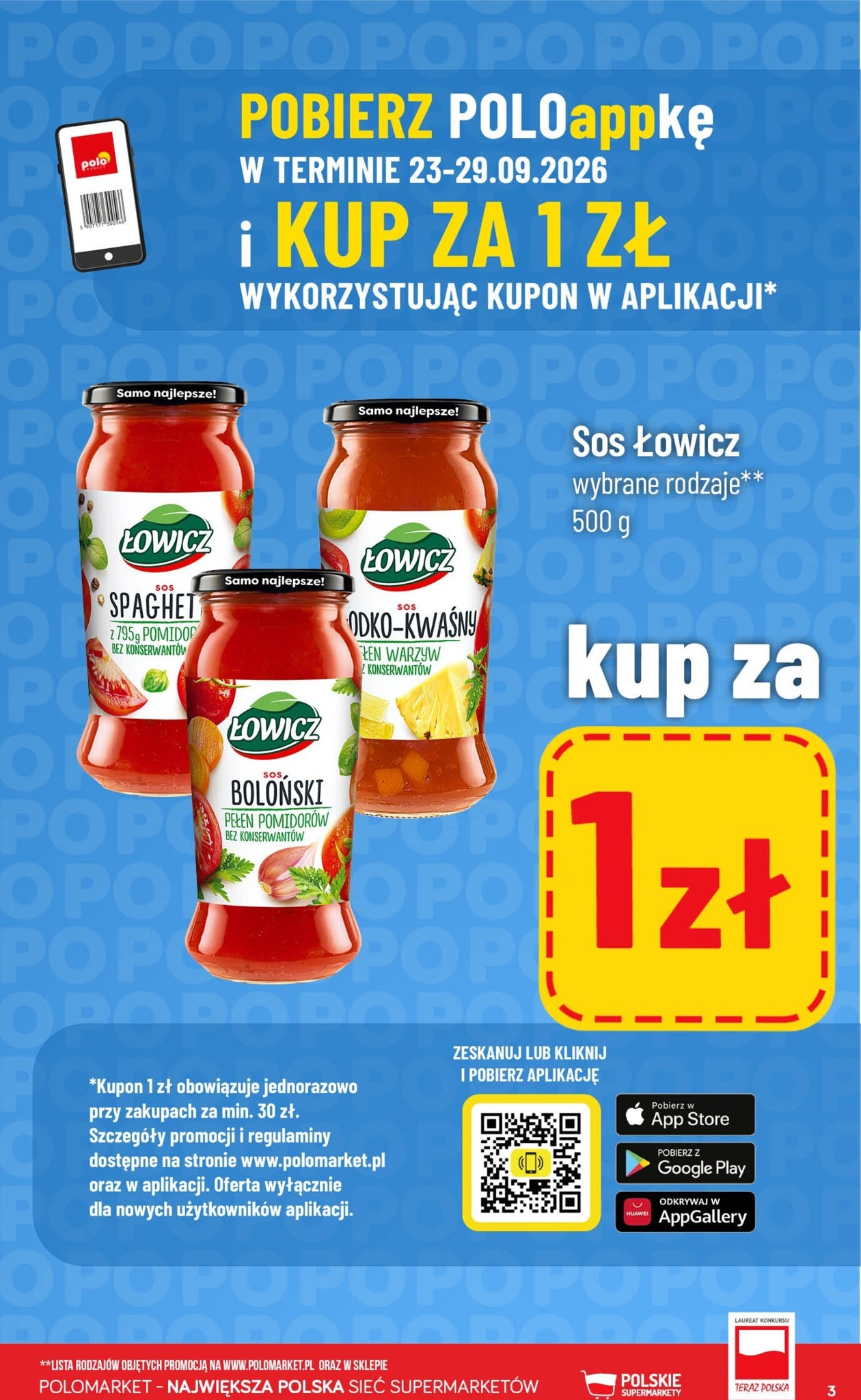 polomarket - Aktualna gazetka POLO market - Kupuj taniej z POLOappką ważna od 23.09.2026 do 29.09.2026 - page: 3