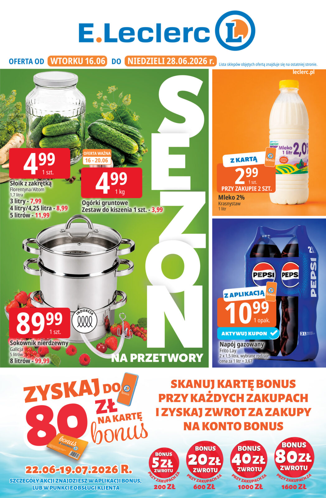 e-leclerc - Nowa gazetka E.Leclerc ważna od 16.06.2026 do 28.06.2026