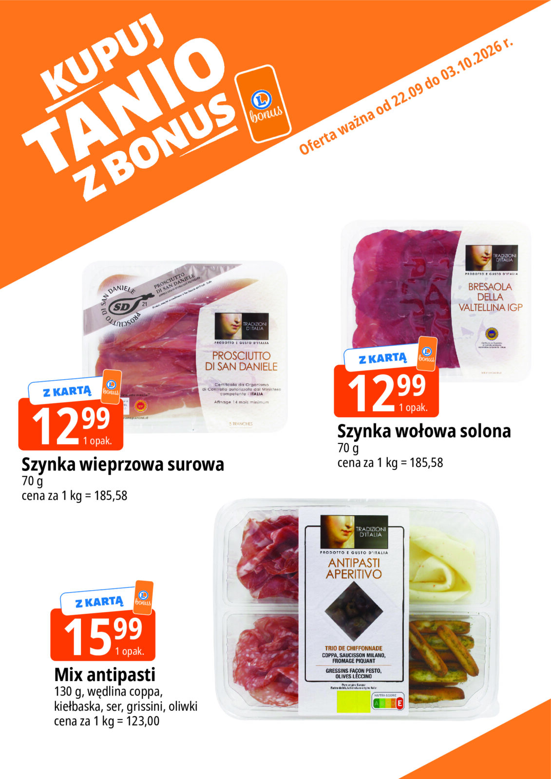 e-leclerc - Aktualna gazetka E.Leclerc - Kupuj tanio z bonus ważna od 22.09.2026 do 03.10.2026