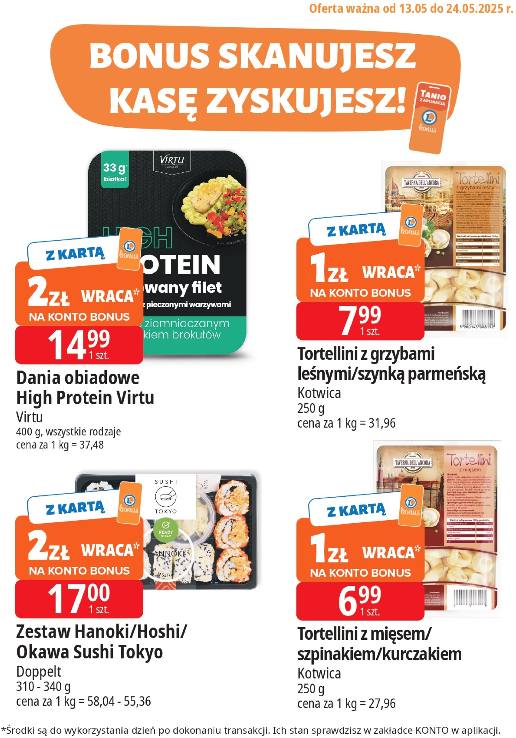 e-leclerc - E.Leclerc - Bonus skanujesz kasę zyskujesz gazetka ważna od 13.05. - 24.05.