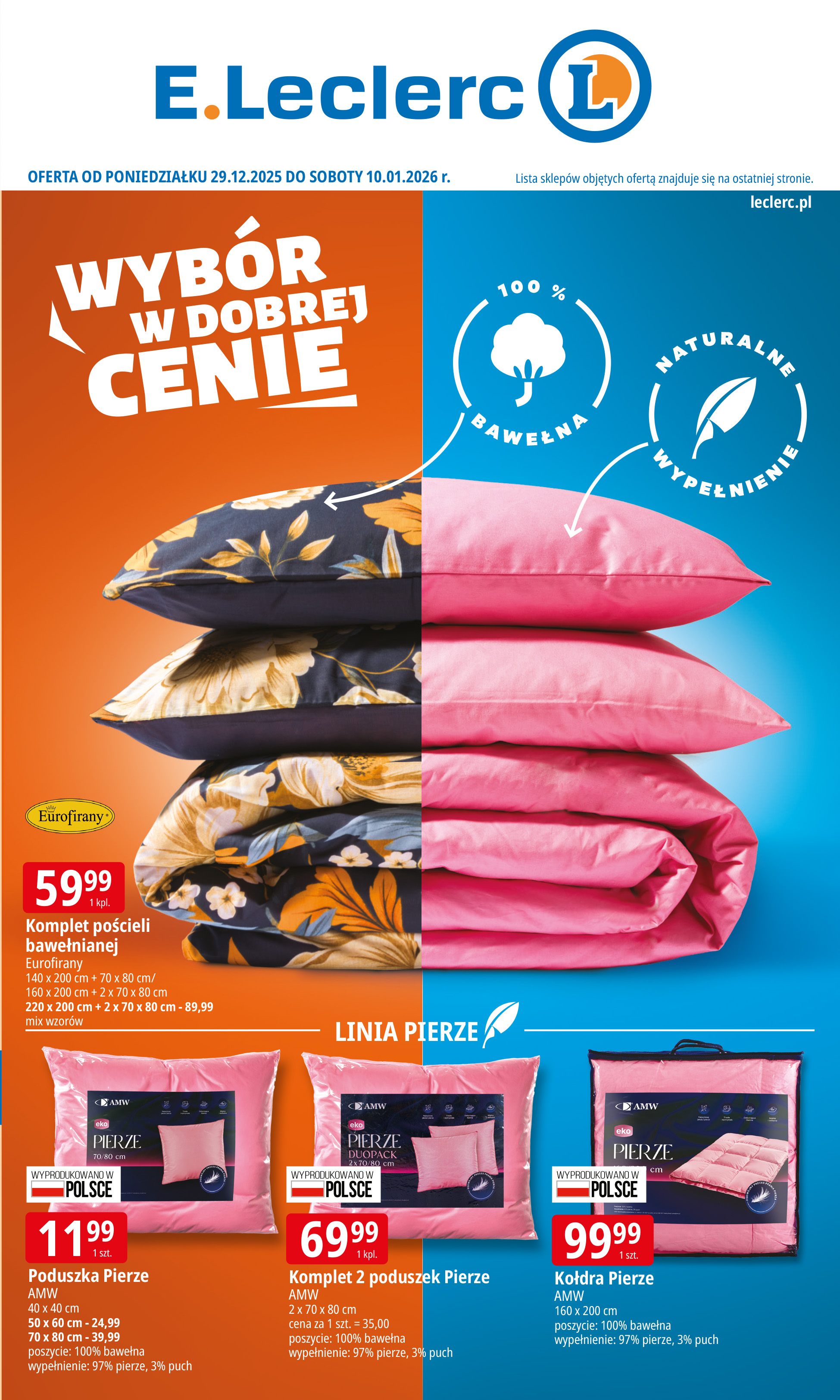 e-leclerc - Gazetka E.Leclerc - ważna od 29.12. do 10.01.