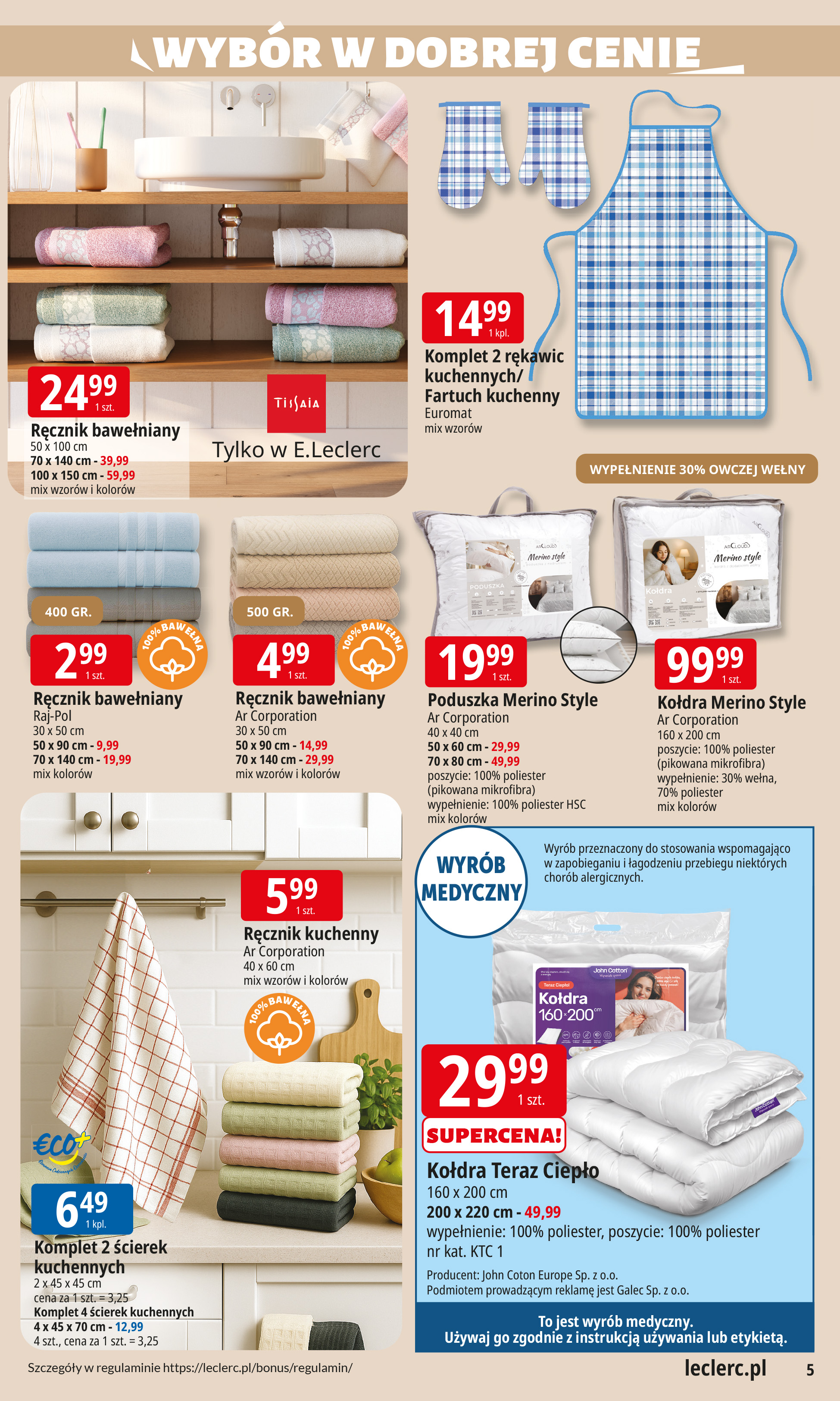 e-leclerc - Gazetka E.Leclerc - ważna od 29.12. do 10.01. - page: 5