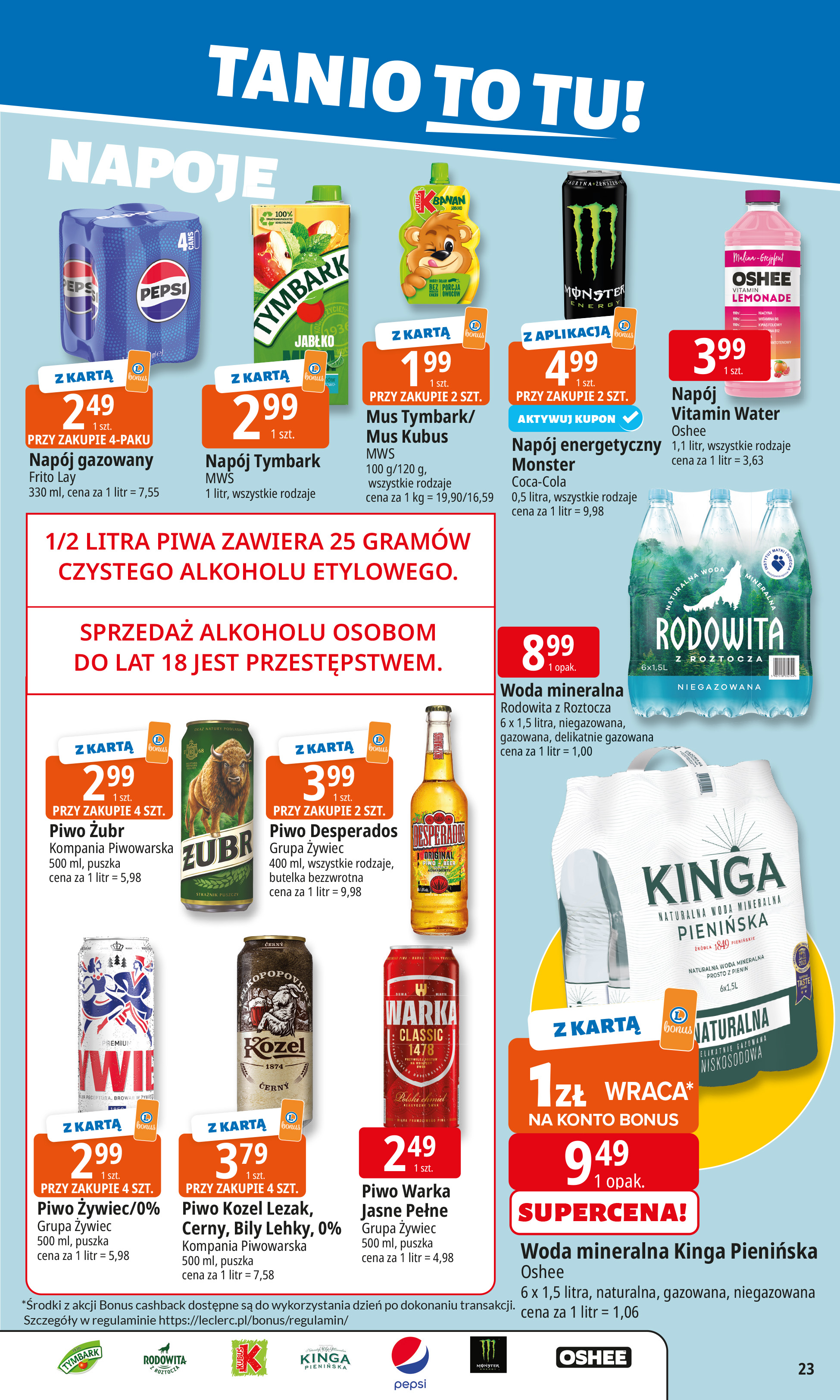 e-leclerc - Gazetka E.Leclerc - ważna od 07.01. do 12.01. - page: 23