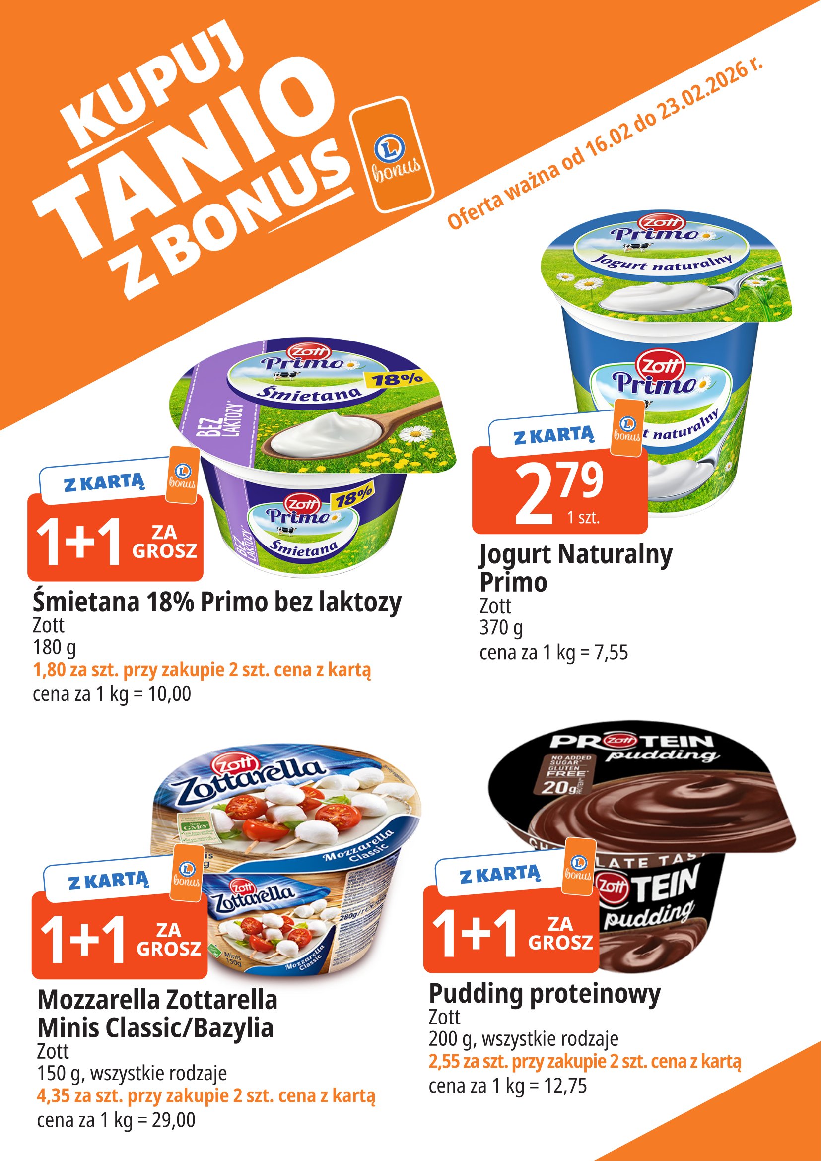 e-leclerc - Gazetka E.Leclerc - Kupuj tanio z bonus - ważna od 16.02.2026 do 23.02.2026 - page: 1