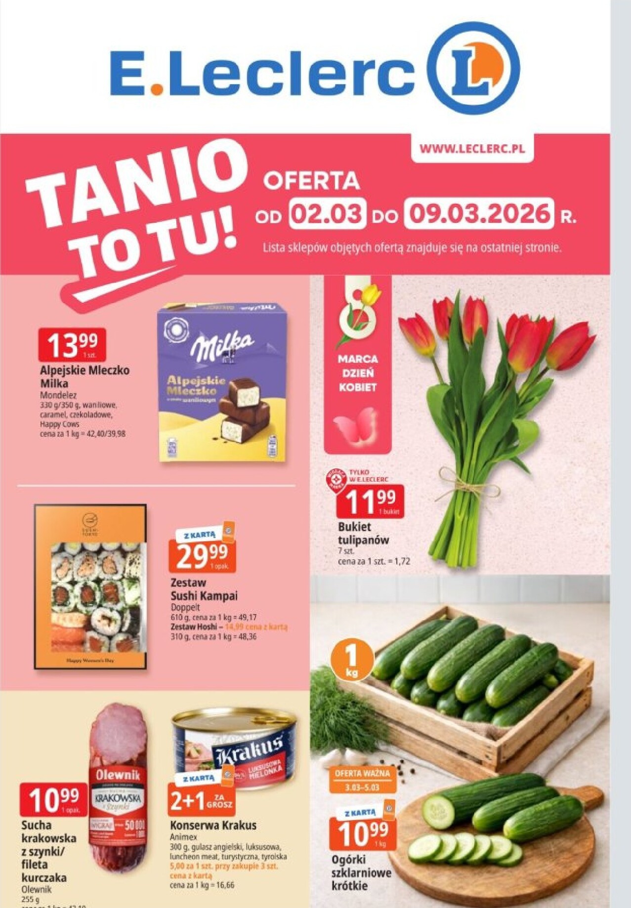 e-leclerc - Gazetka E.Leclerc - ważna od 02.03.2026 do 09.03.2026 - page: 1